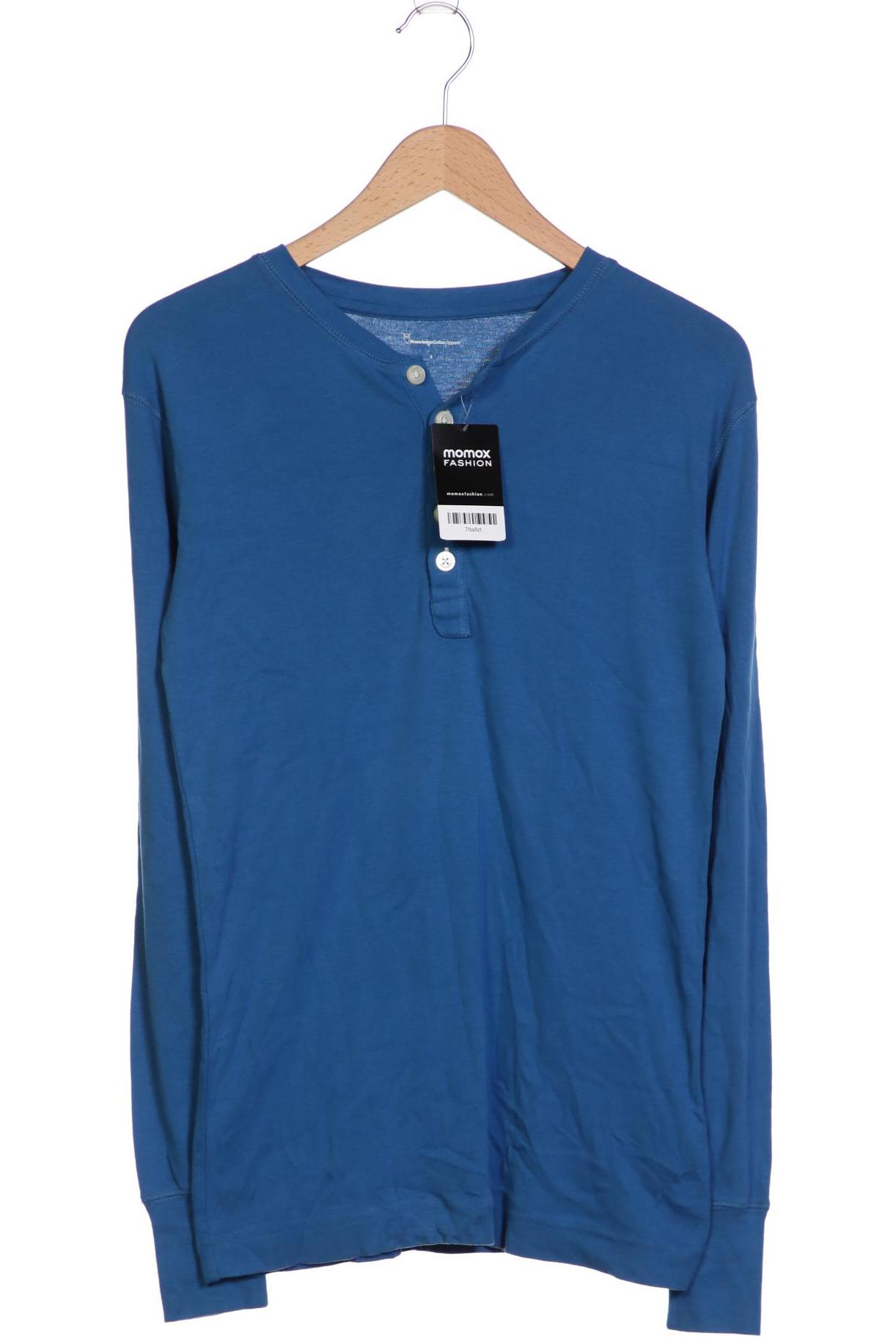 

Knowledge Cotton Apparel Herren Langarmshirt, blau, Gr. 46