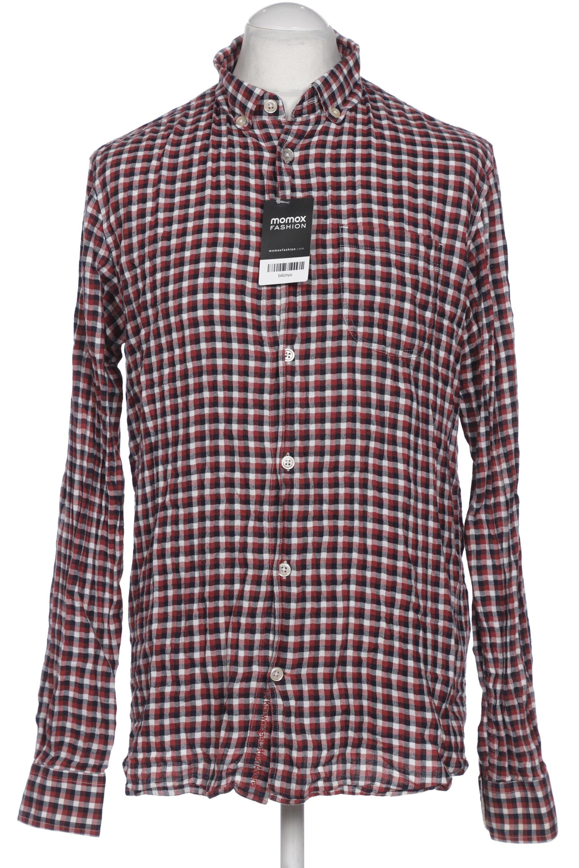 

Knowledge Cotton Apparel Herren Hemd, bordeaux, Gr. 56