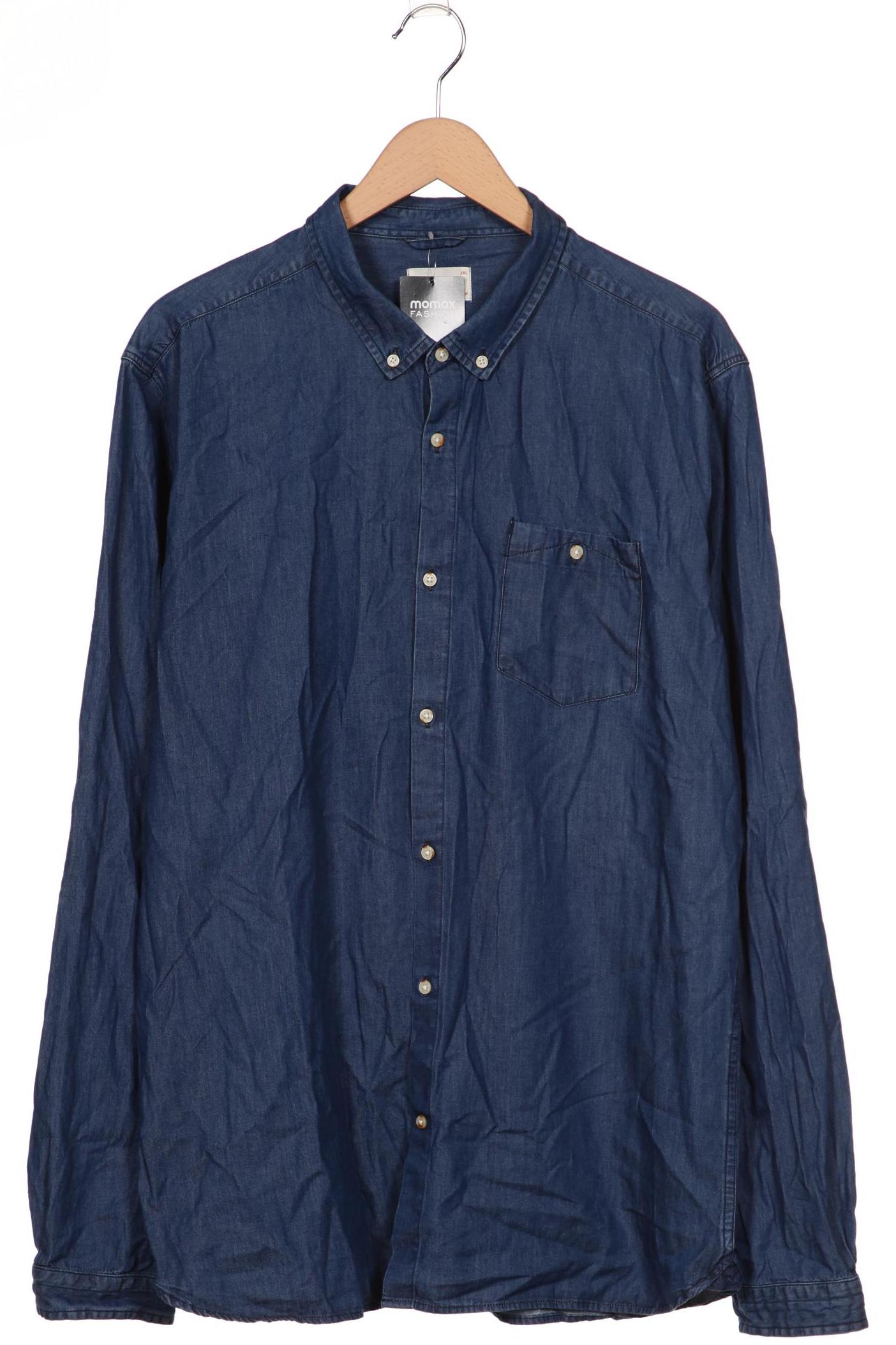 

Knowledge Cotton Apparel Herren Hemd, marineblau