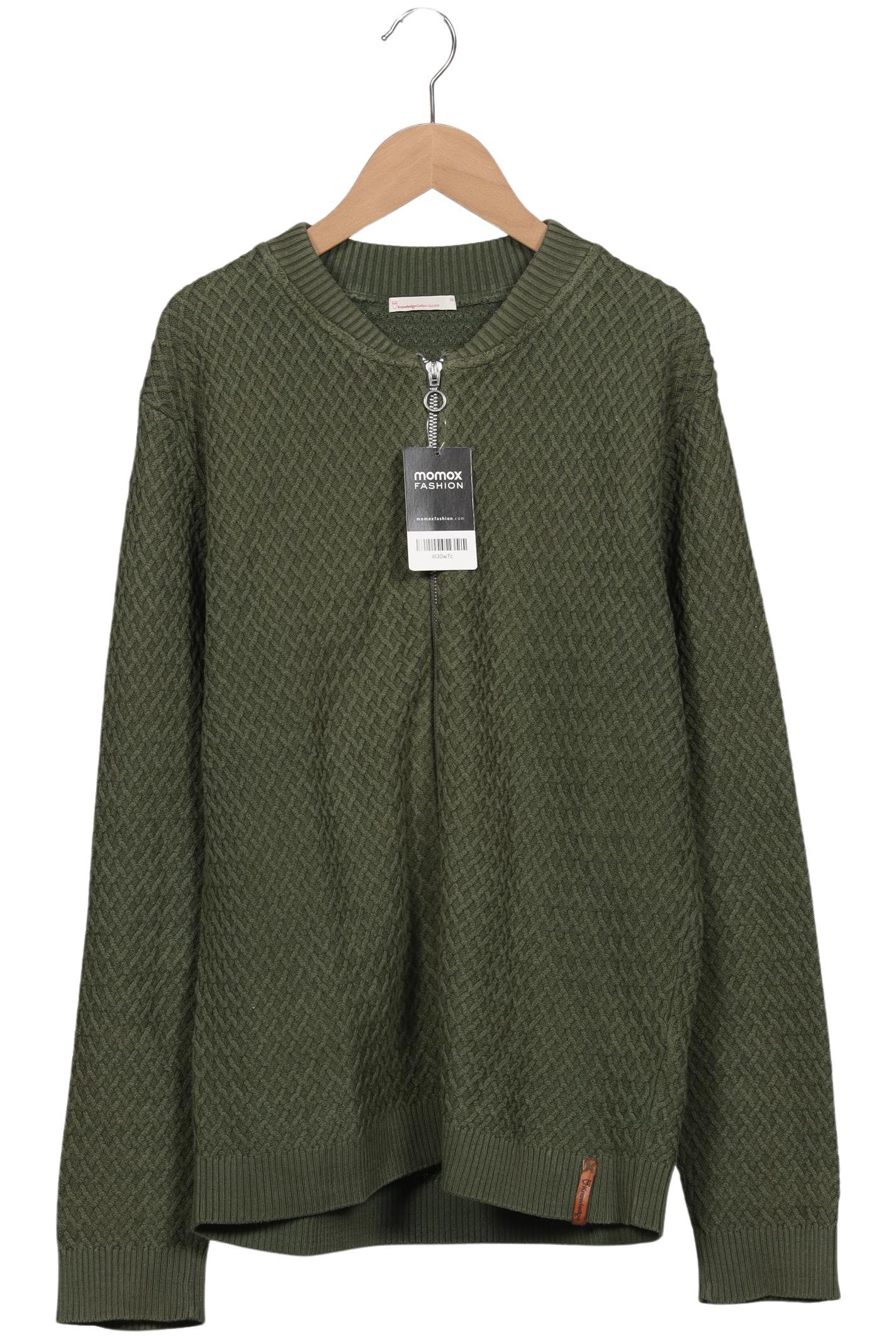 Thumbnail - Knowledge Cotton Apparel Herren Strickjacke, grün, Gr. 48
