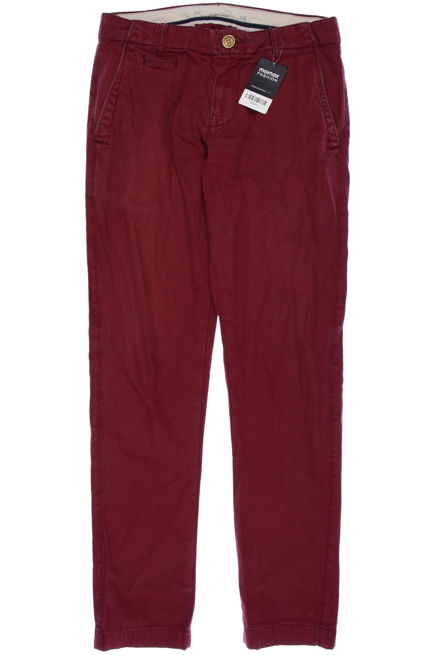 

Knowledge Cotton Apparel Herren Stoffhose, bordeaux, Gr. 30
