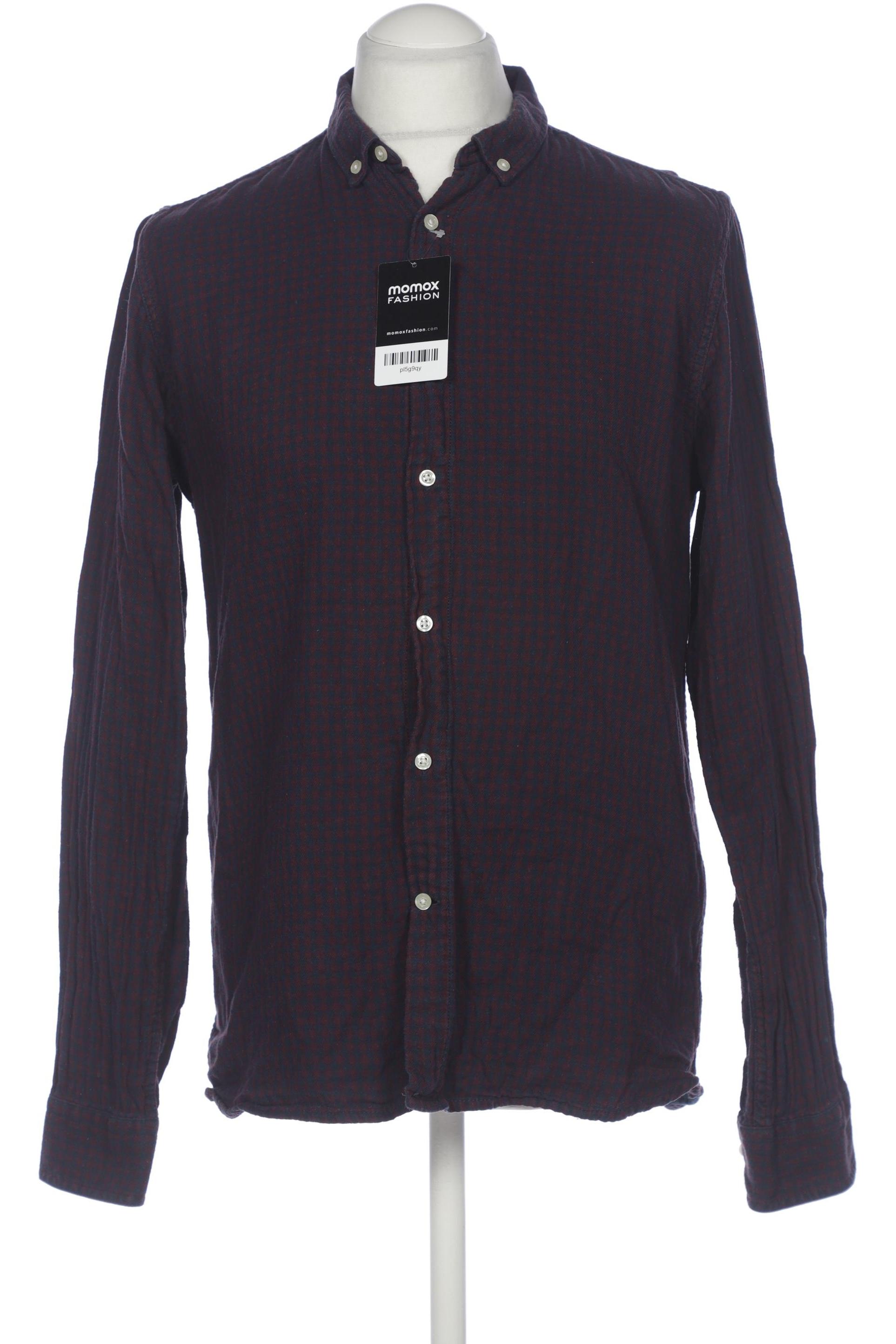 

Knowledge Cotton Apparel Herren Hemd, bordeaux, Gr. 52