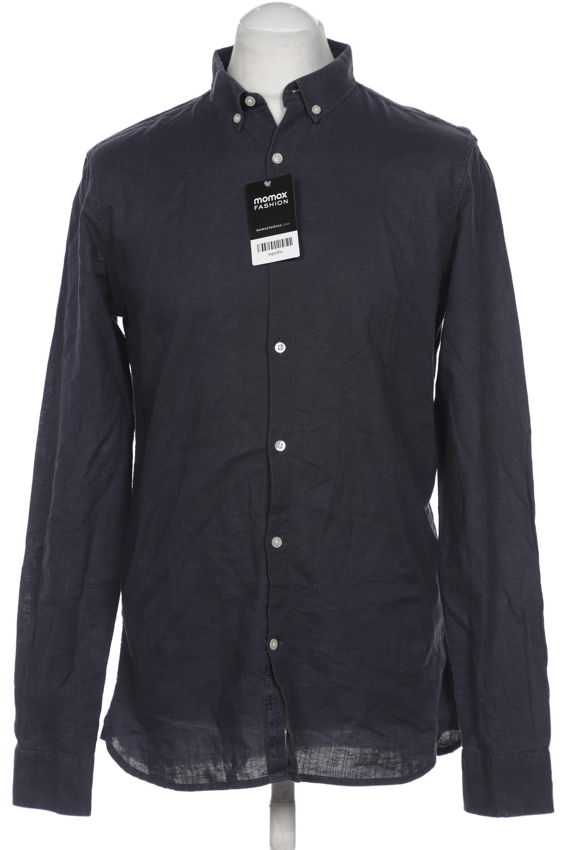 

Knowledge Cotton Apparel Herren Hemd, marineblau, Gr. 48