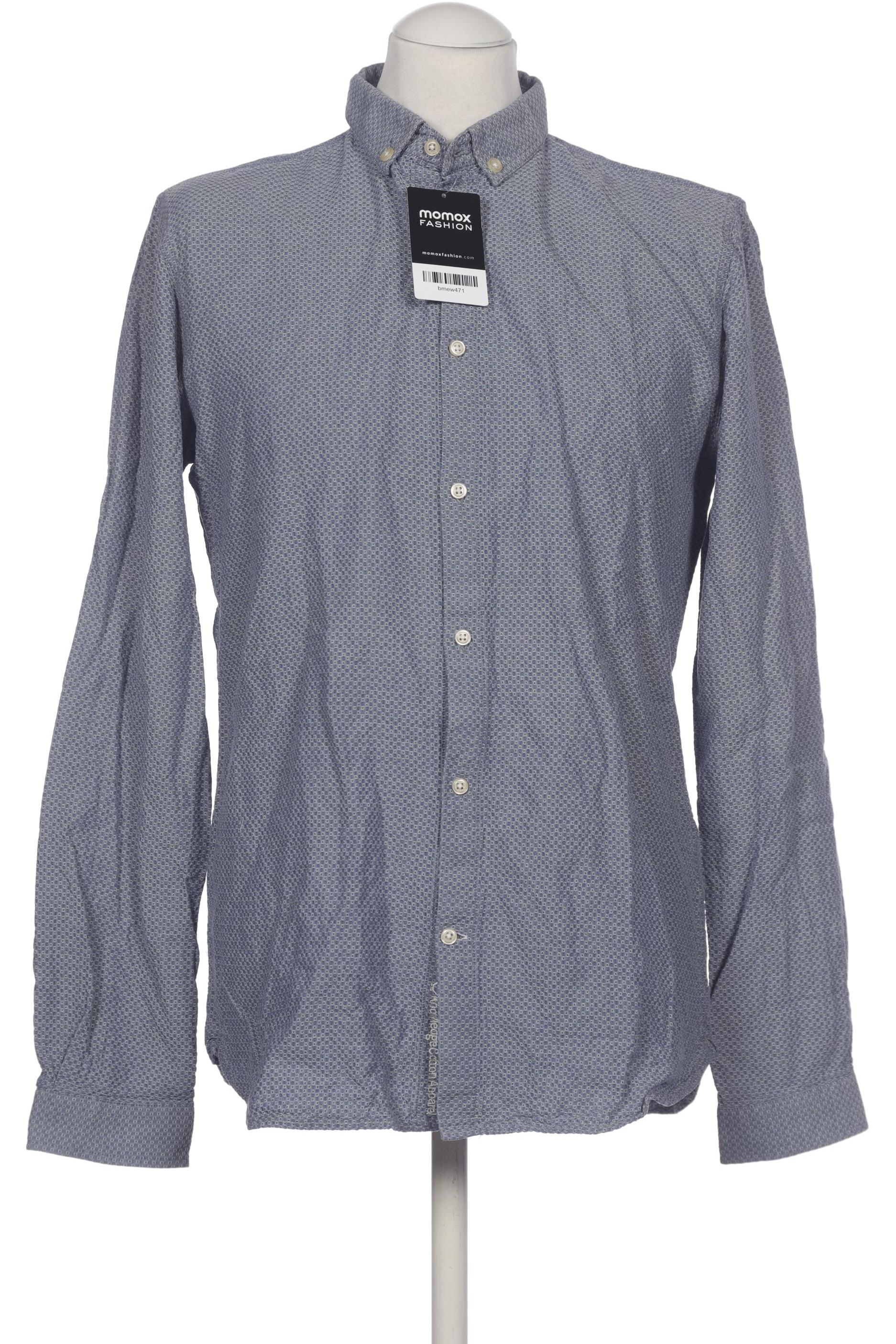 

Knowledge Cotton Apparel Herren Hemd, blau, Gr. 52