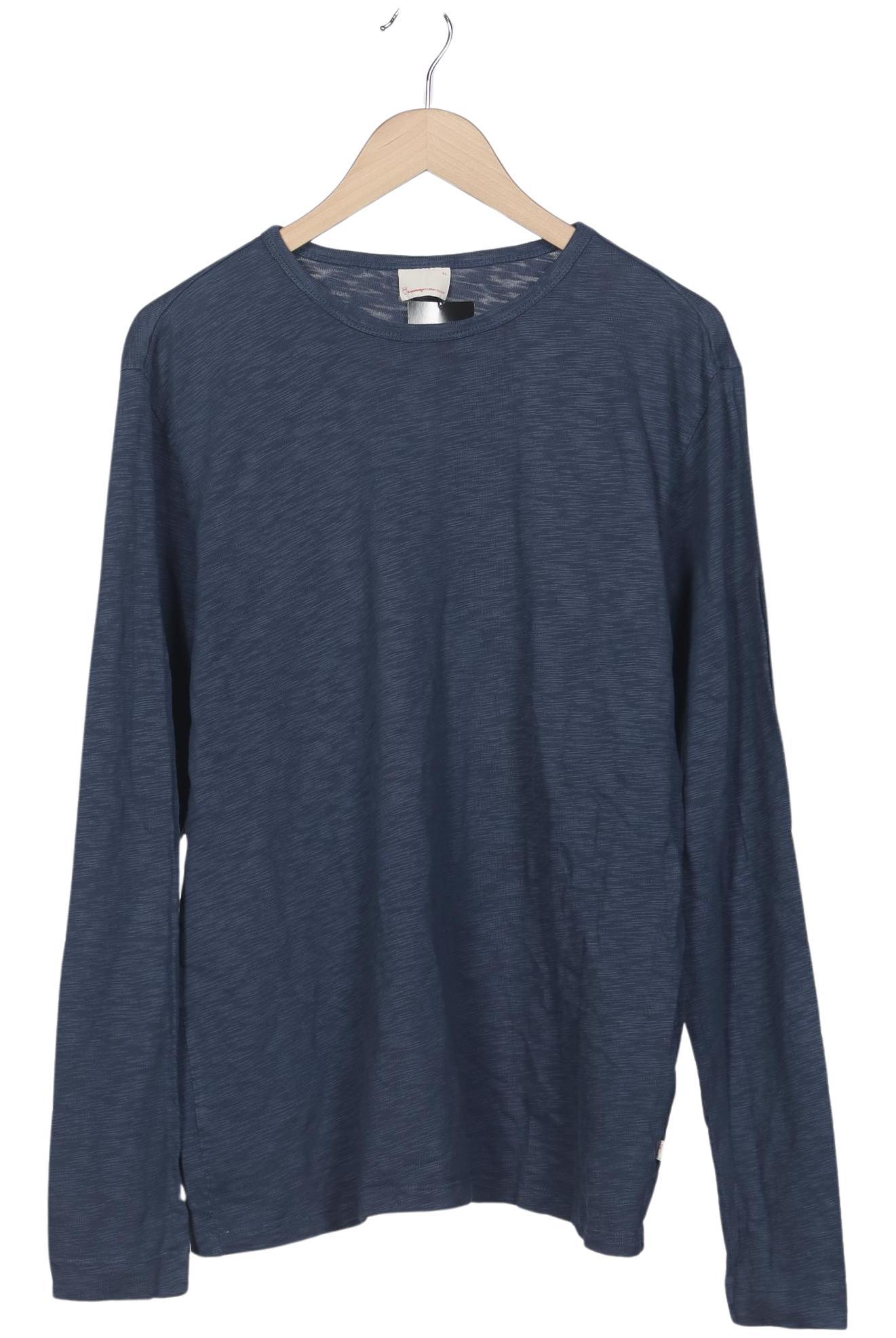 Thumbnail - Knowledge Cotton Apparel Herren Langarmshirt, marineblau, Gr. 54