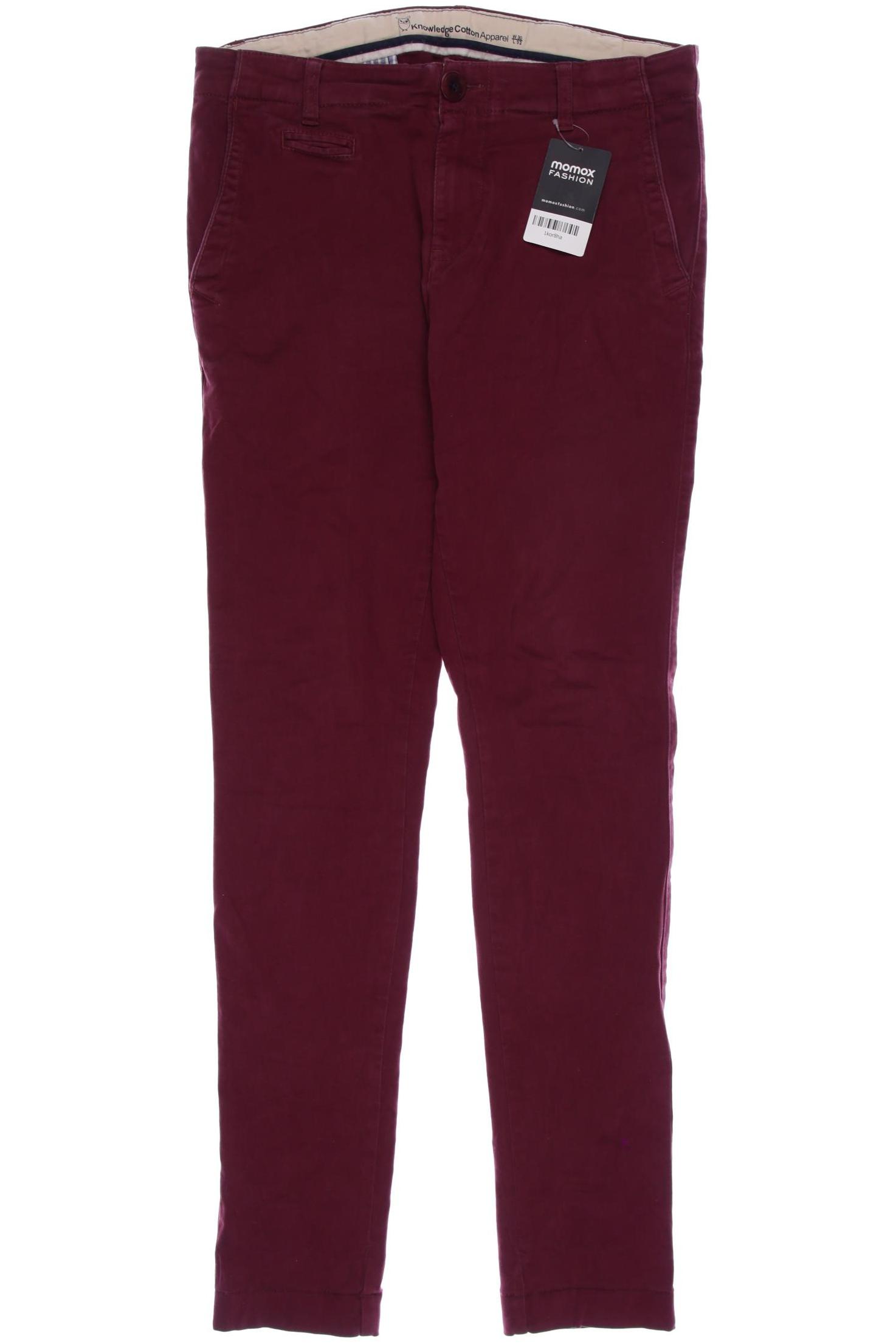 

Knowledge Cotton Apparel Herren Stoffhose, bordeaux, Gr. 30