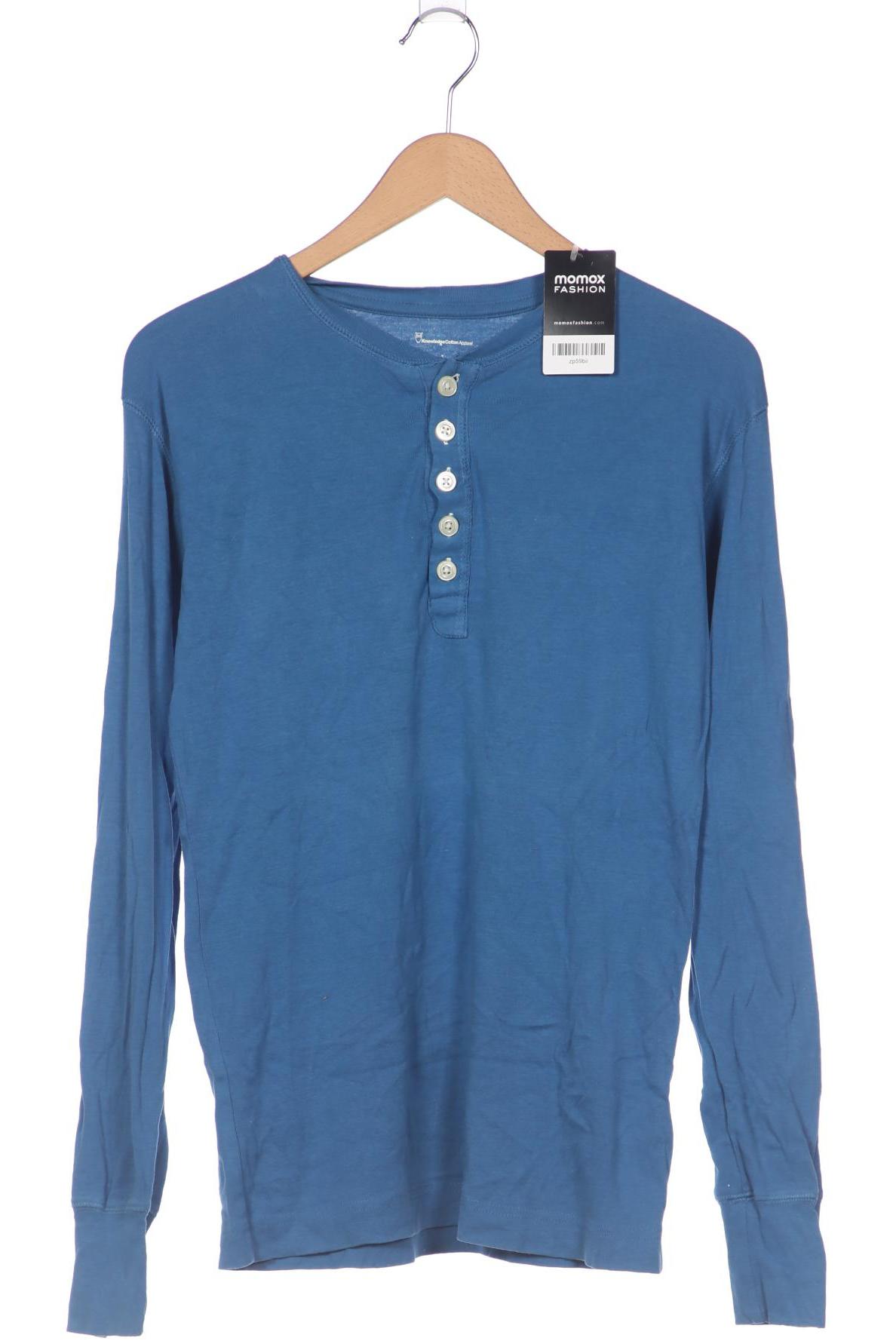 

Knowledge Cotton Apparel Herren Langarmshirt, blau, Gr. 46