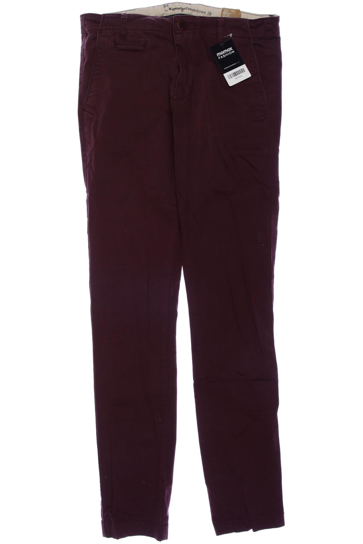 

Knowledge Cotton Apparel Herren Stoffhose, bordeaux, Gr. 32