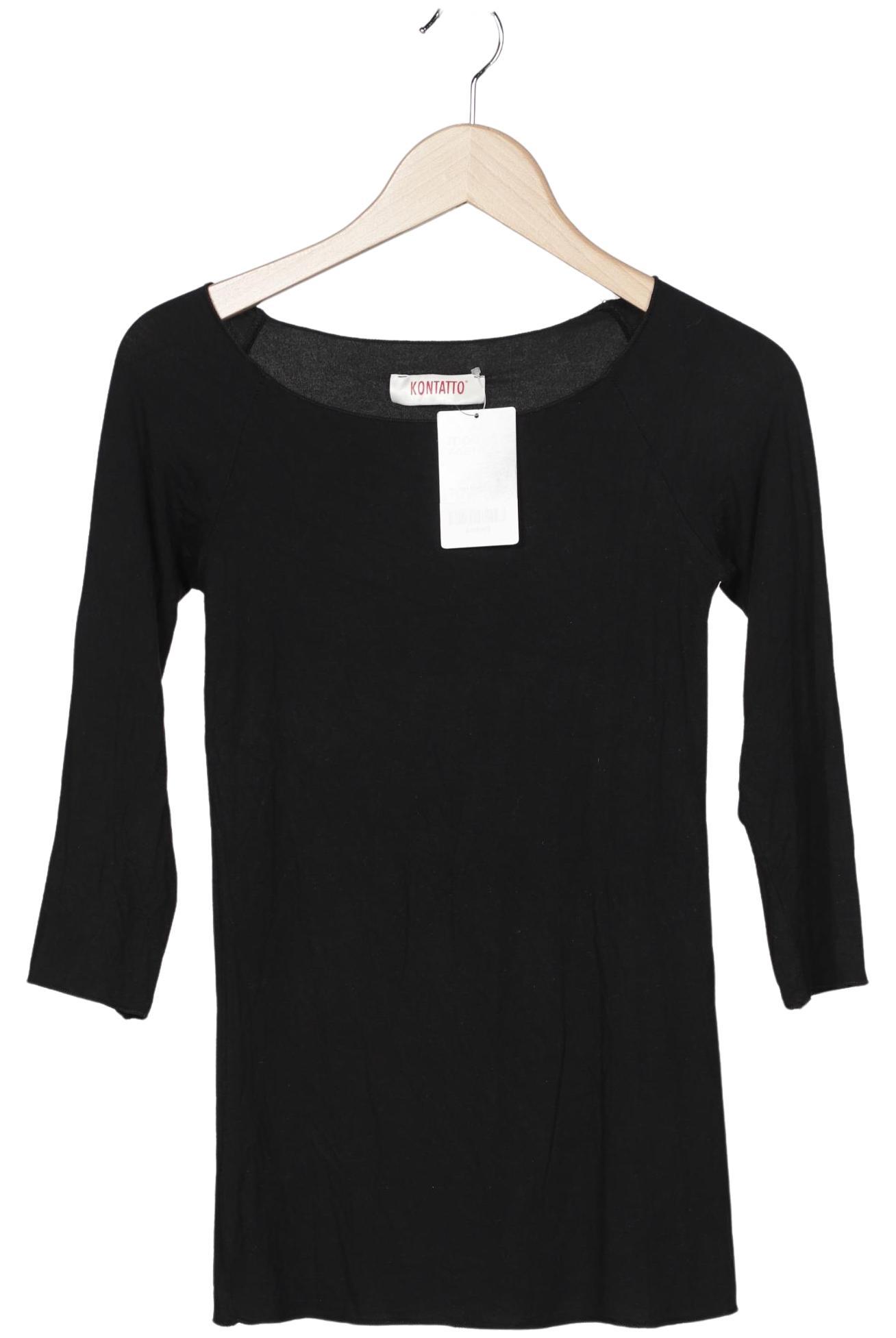 

Kontatto Damen Langarmshirt, schwarz, Gr. 34