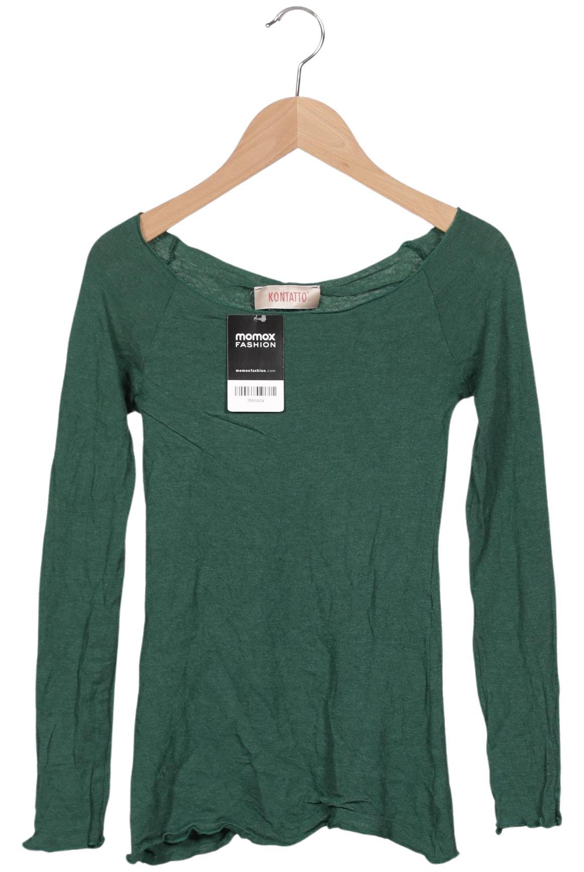 

Kontatto Damen Langarmshirt, grün, Gr. 34