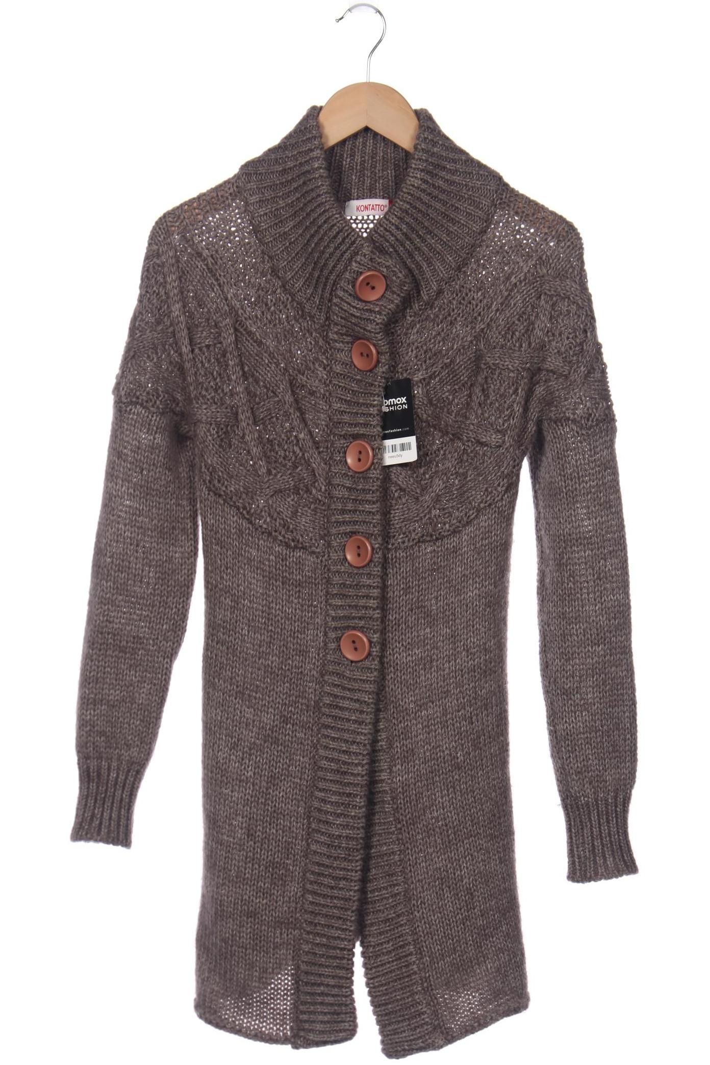 

Kontatto Damen Strickjacke, braun, Gr. 34