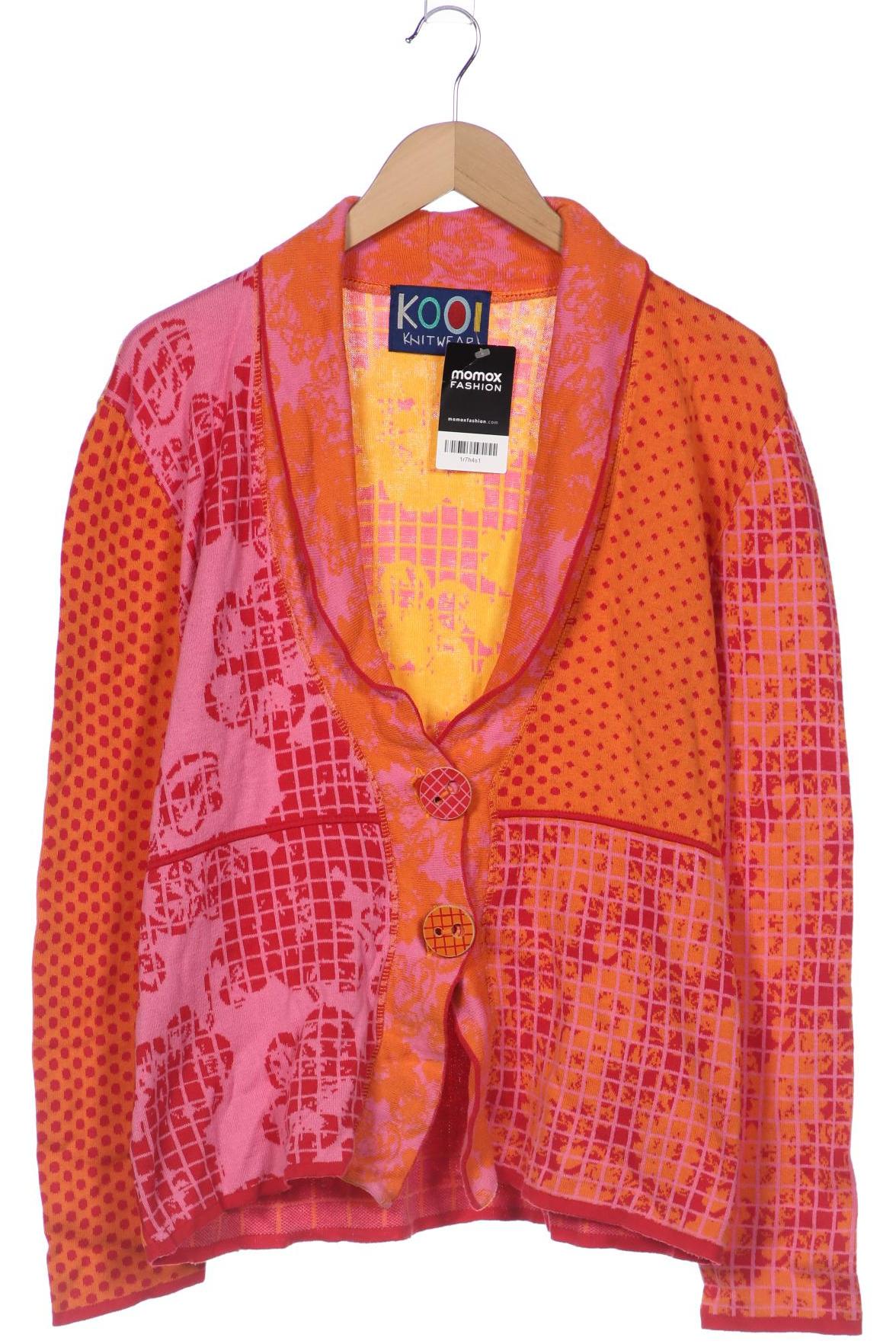 

Kooi Damen Strickjacke, orange, Gr. 42