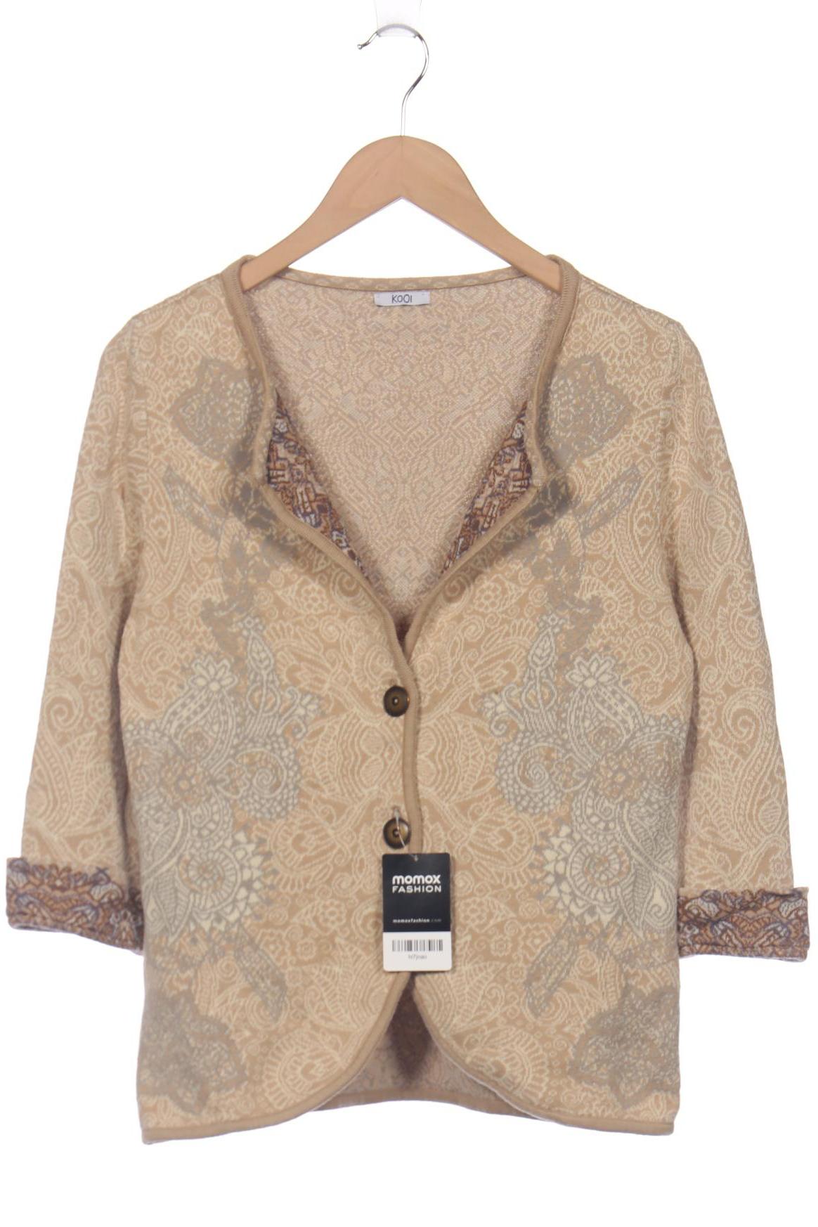 

Kooi Damen Strickjacke, beige, Gr. 38