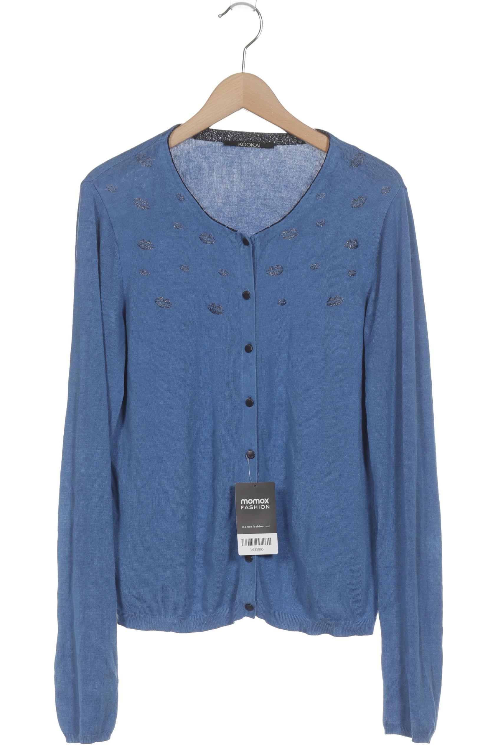 

Kookai Damen Strickjacke, blau, Gr. 36