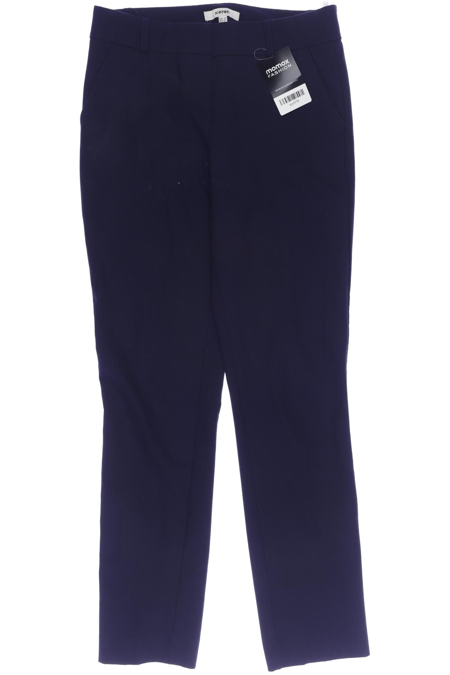 

Koton Damen Stoffhose, marineblau, Gr. 34