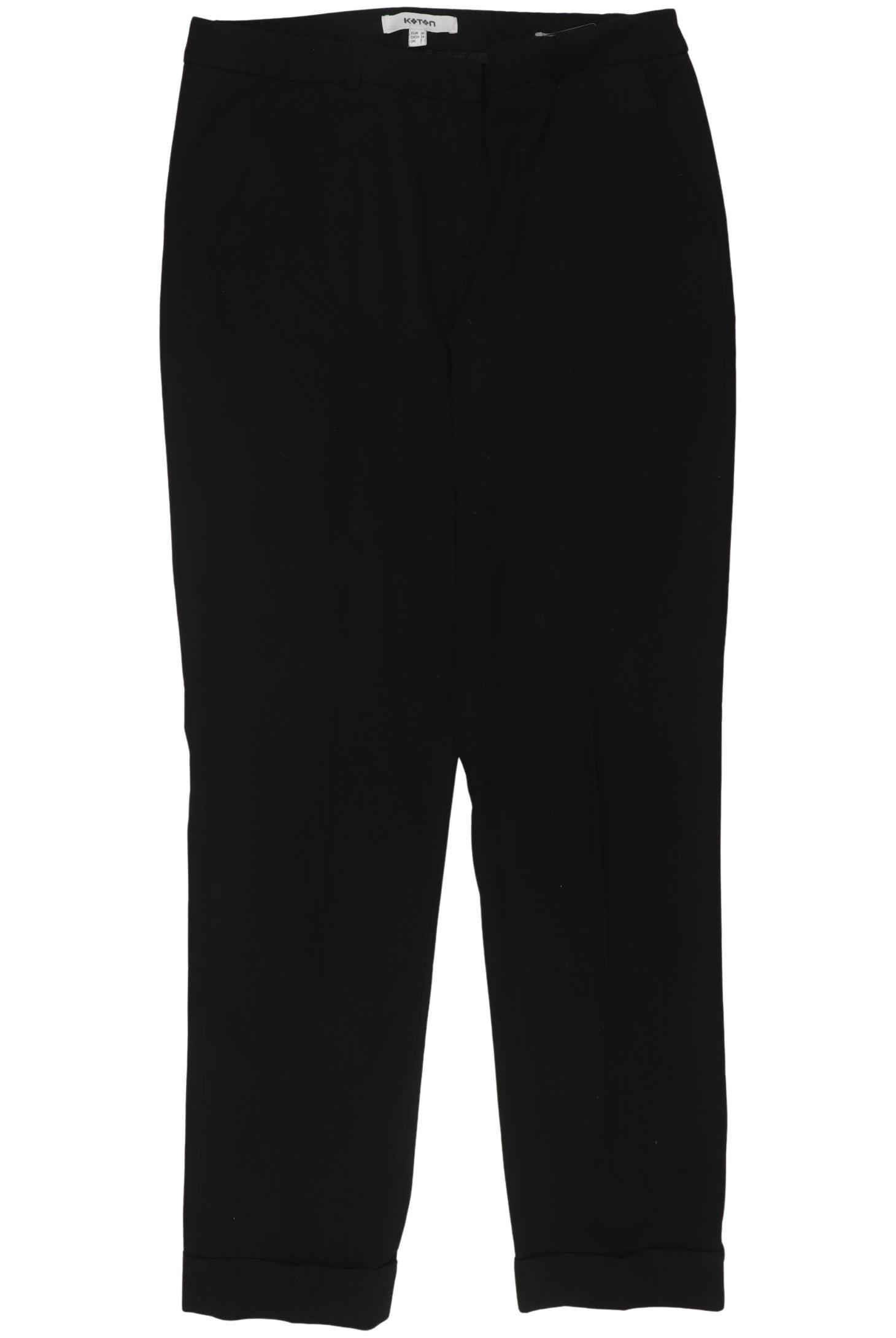 

Koton Damen Stoffhose, schwarz, Gr. 36