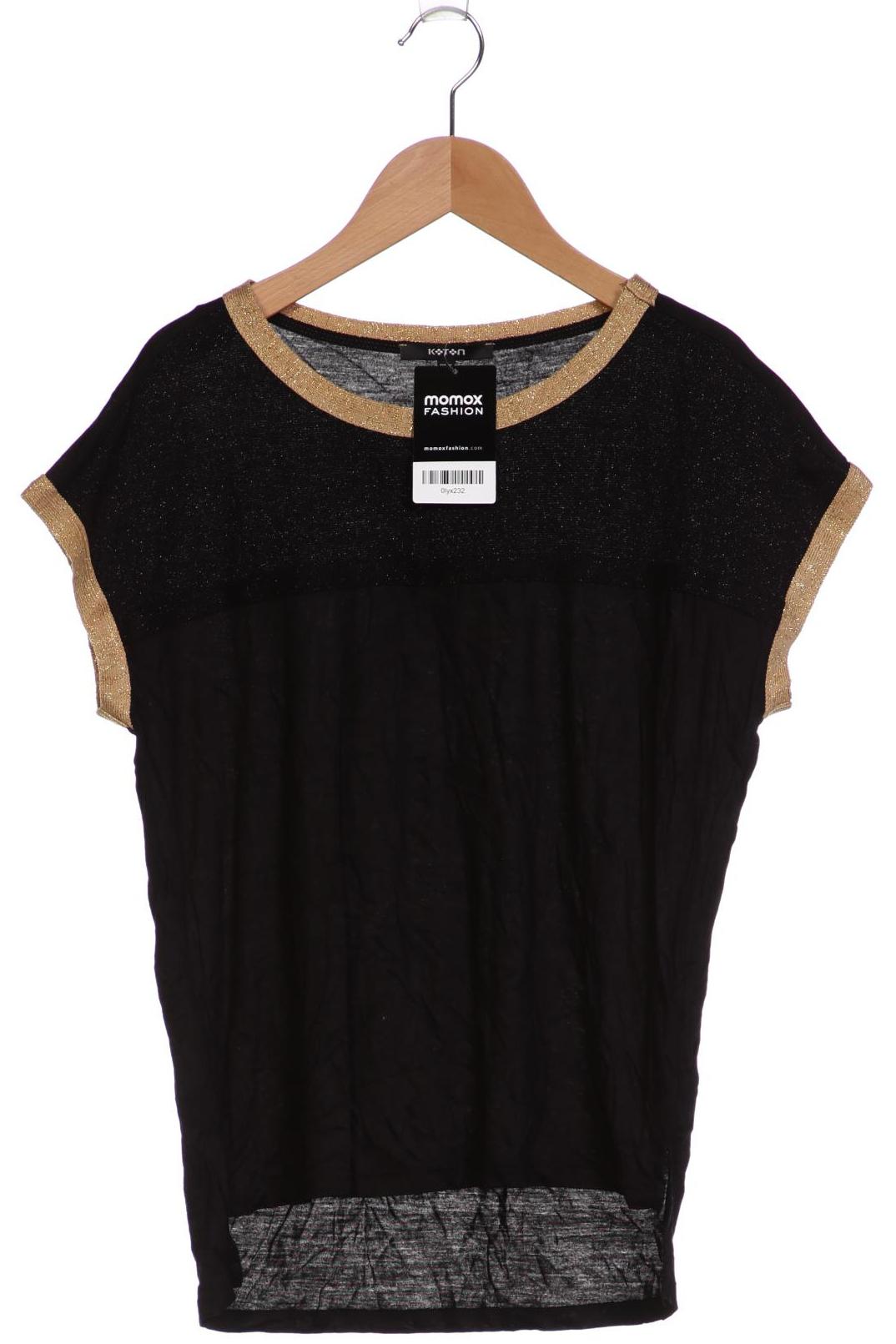 

Koton Damen T-Shirt, schwarz, Gr. 38
