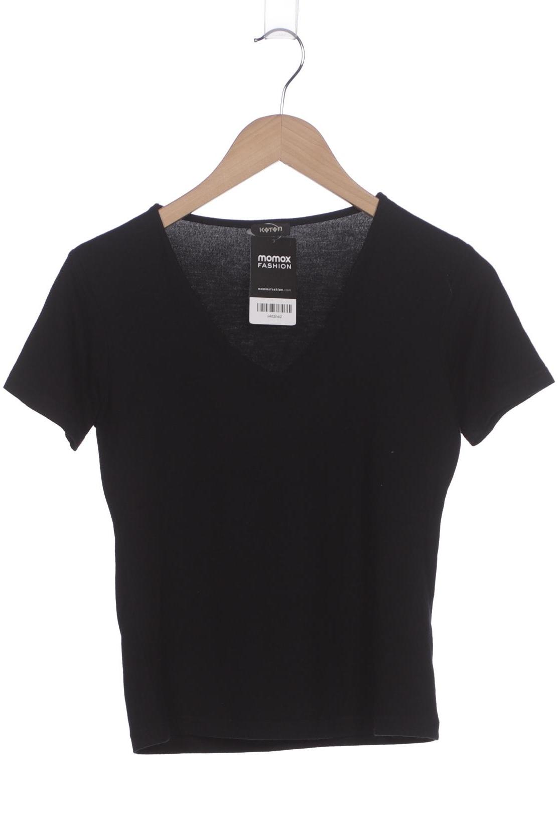 

Koton Damen T-Shirt, schwarz, Gr. 38