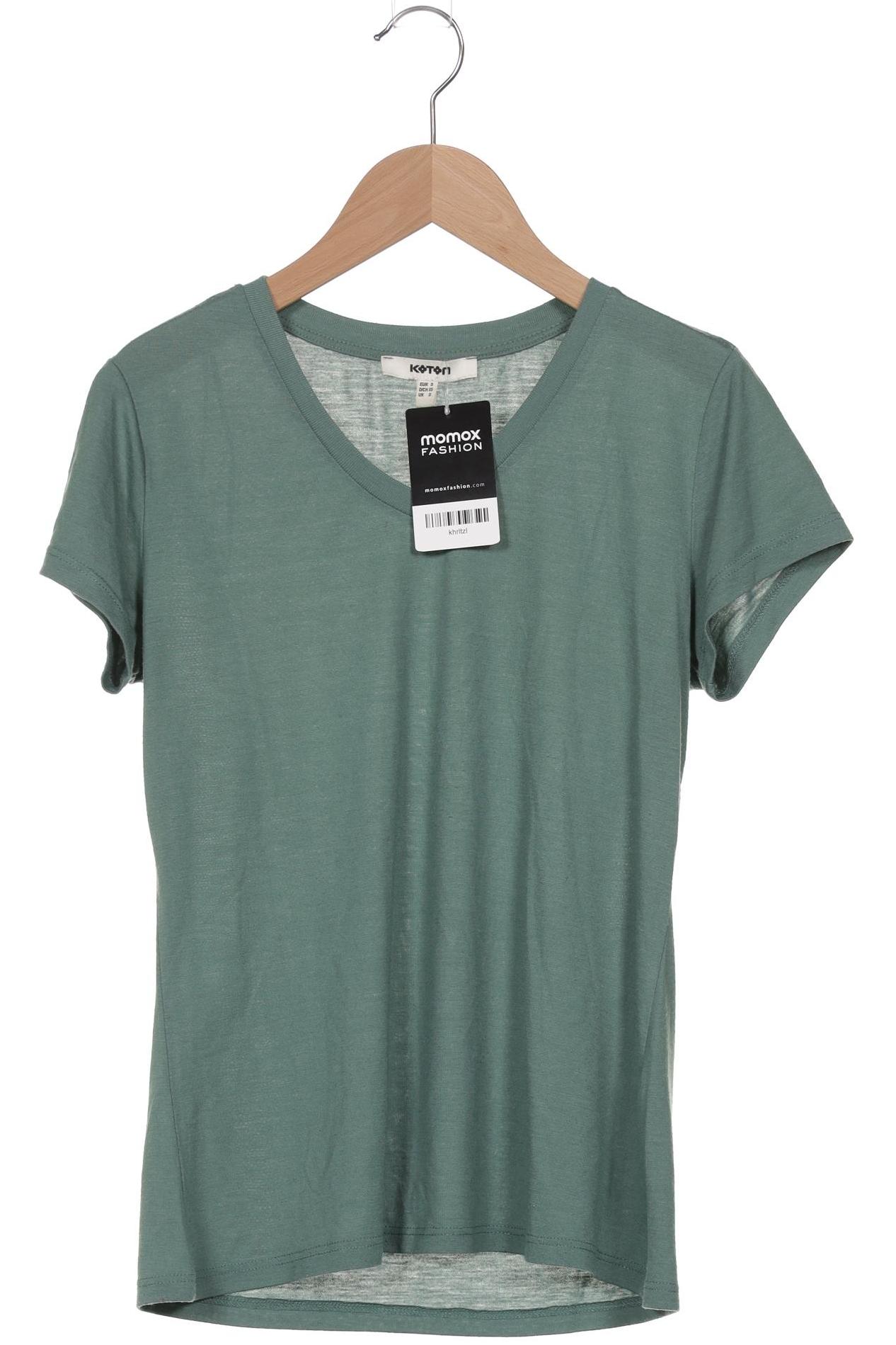 

Koton Damen T-Shirt, grün, Gr. 36