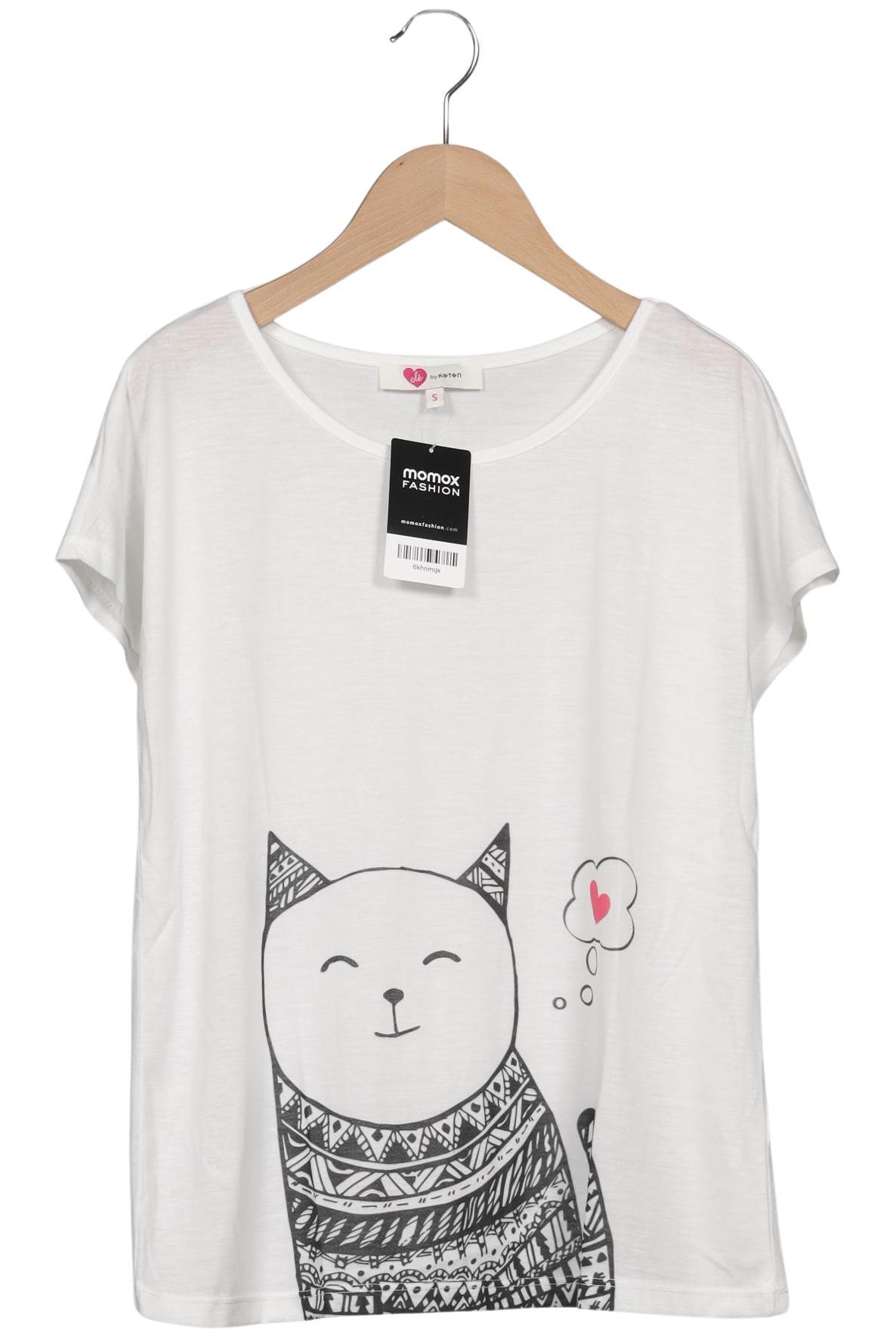 

Koton Damen T-Shirt, weiß, Gr. 36