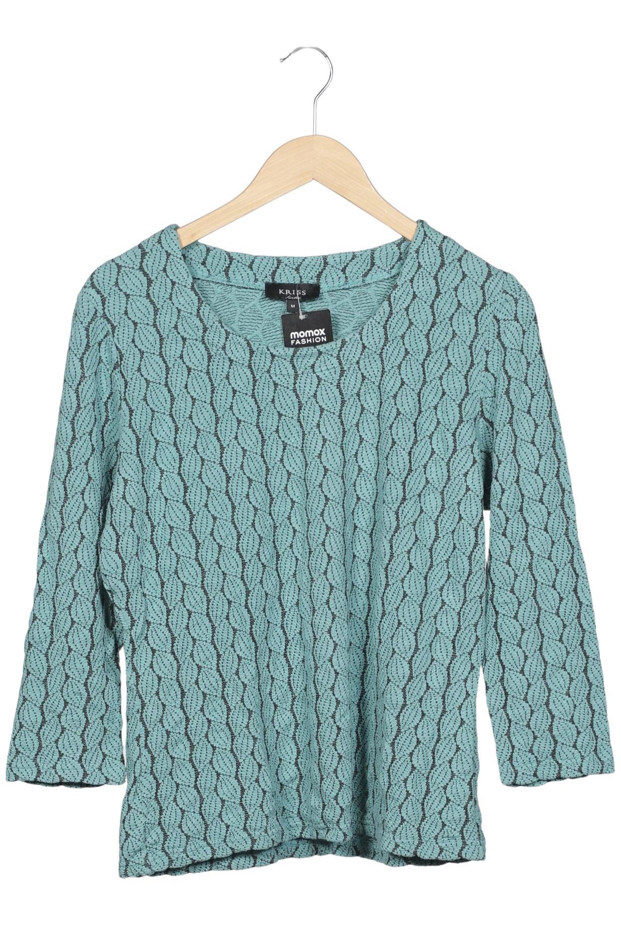 

Kriss Sweden Damen Langarmshirt, türkis, Gr. 38