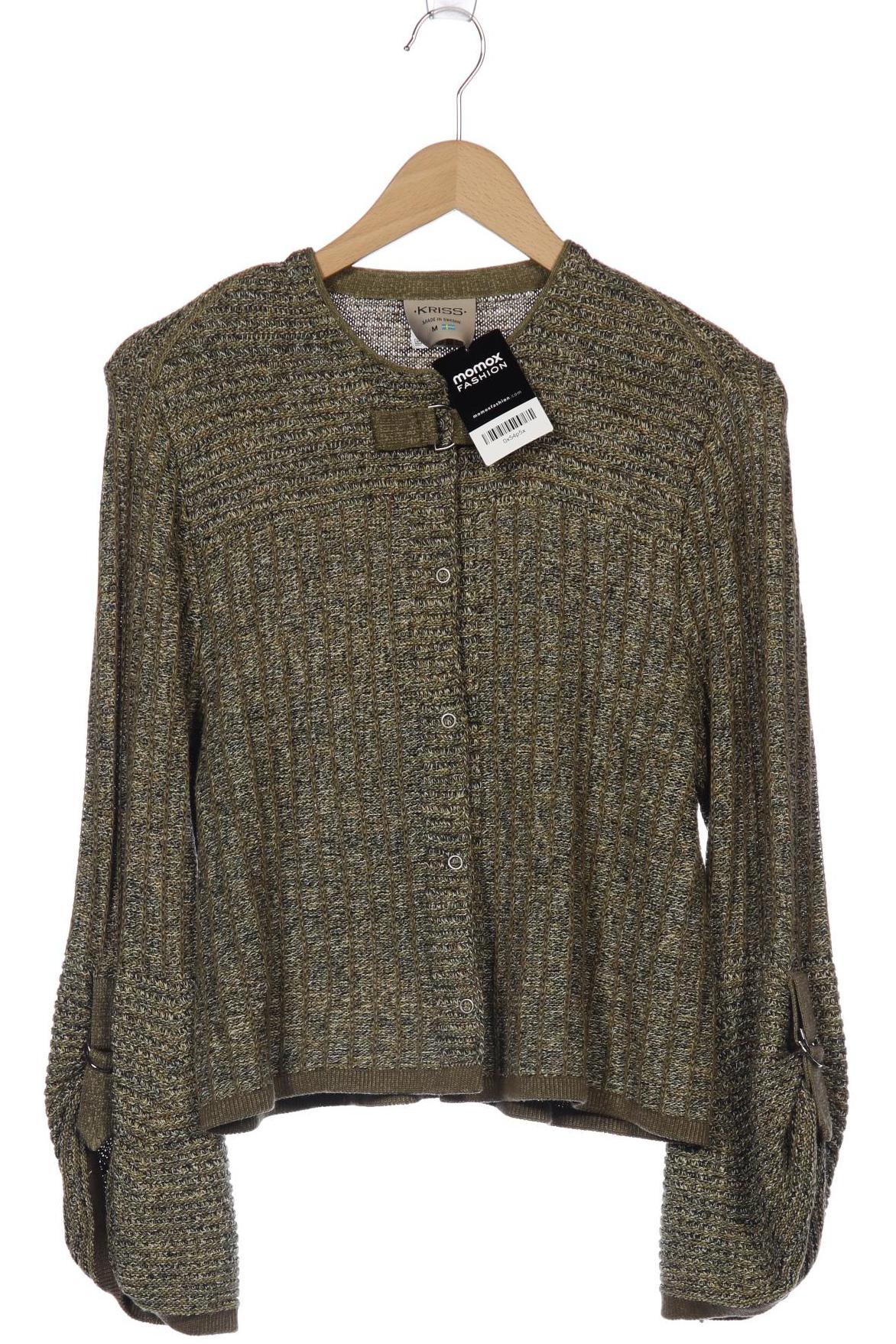 

Kriss Sweden Damen Strickjacke, grün, Gr. 38