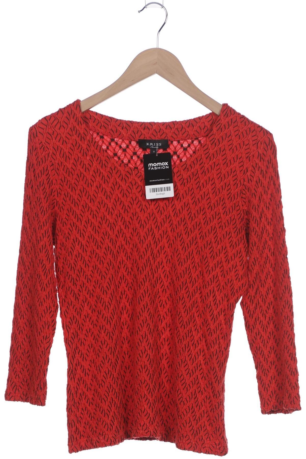 

Kriss Sweden Damen Langarmshirt, rot, Gr. 36
