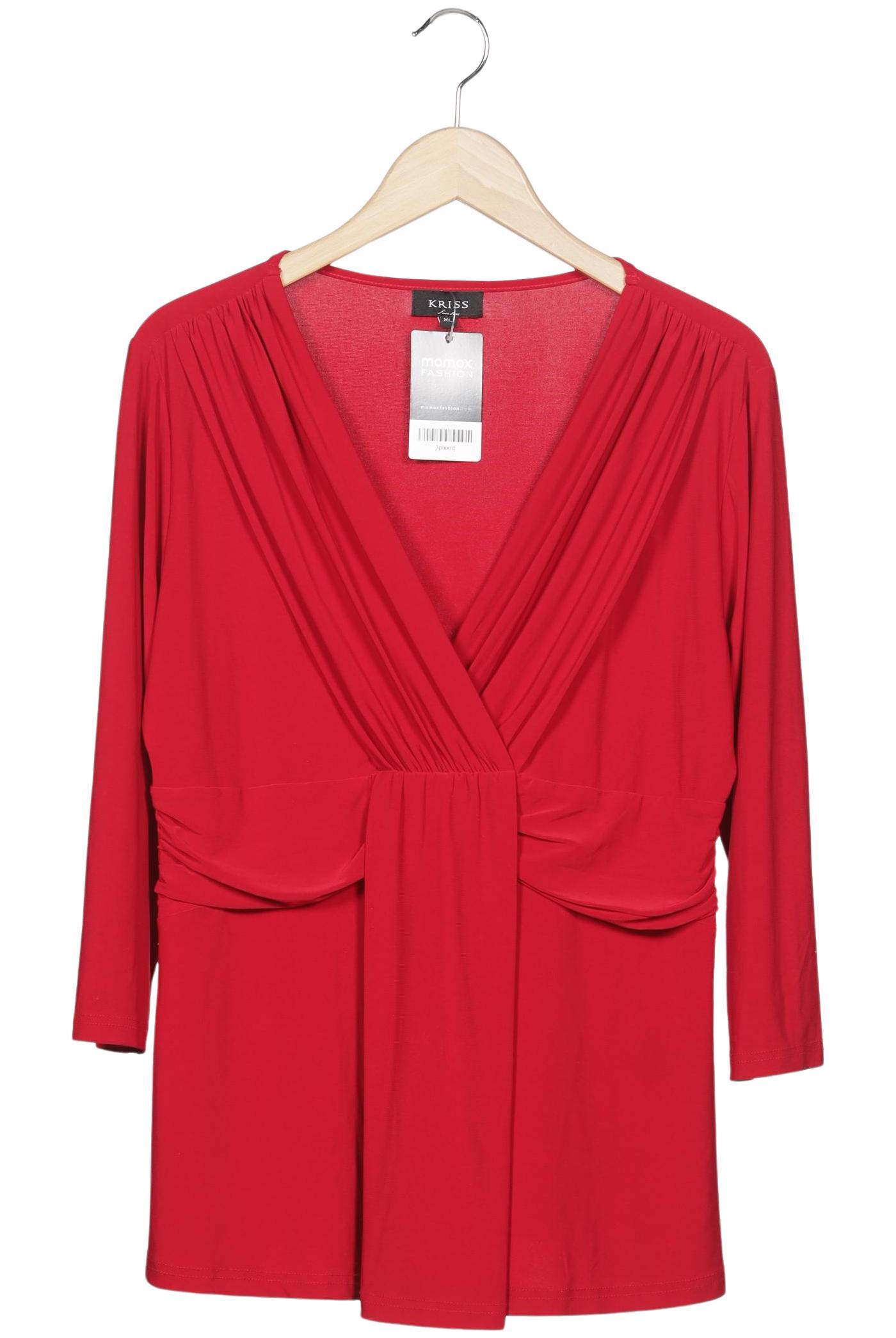

Kriss Sweden Damen Langarmshirt, rot, Gr. 44