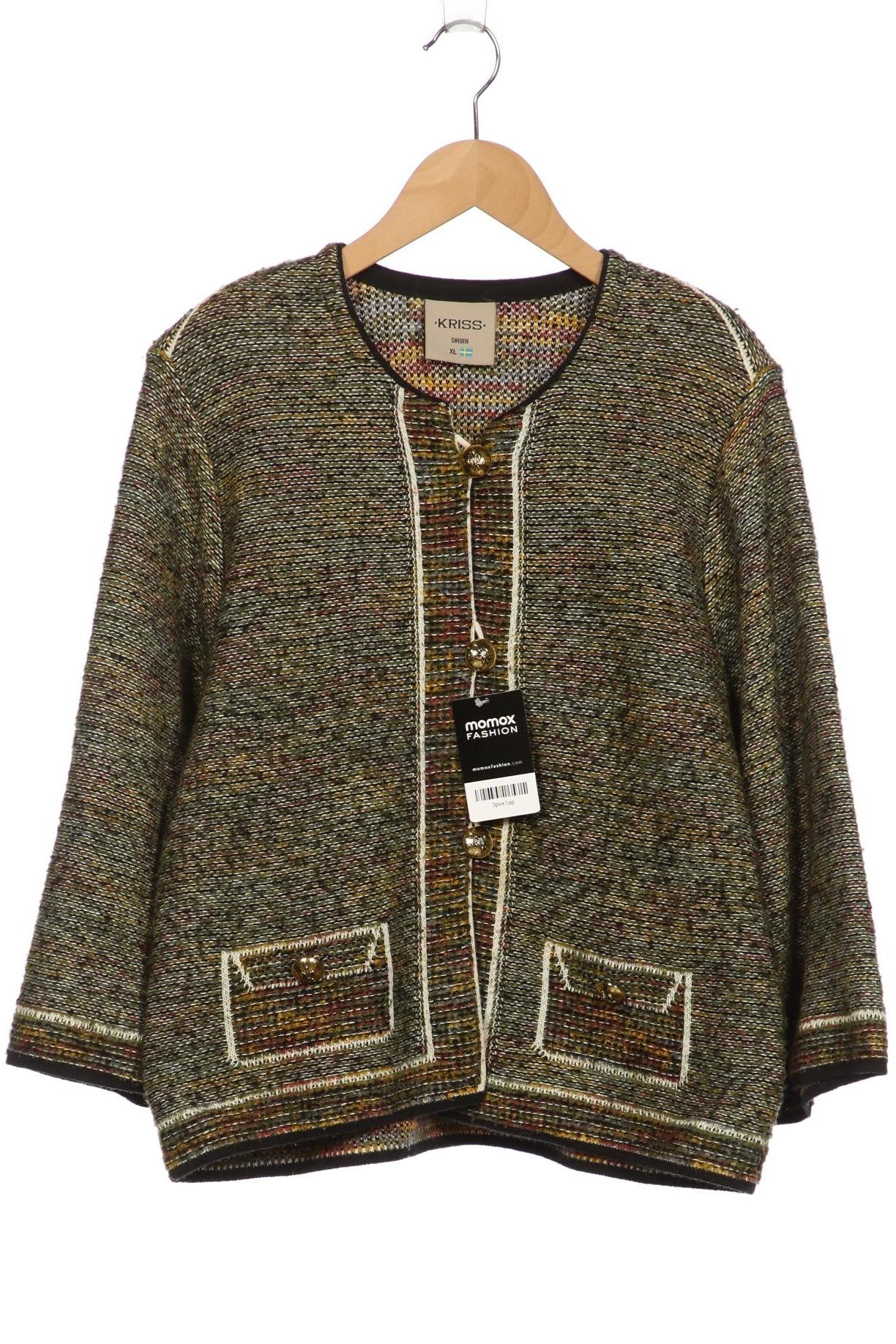 

Kriss Sweden Damen Strickjacke, grün, Gr. 44