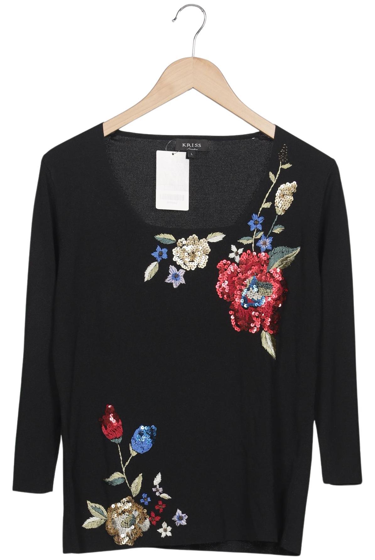 

Kriss Sweden Damen Langarmshirt, schwarz, Gr. 42