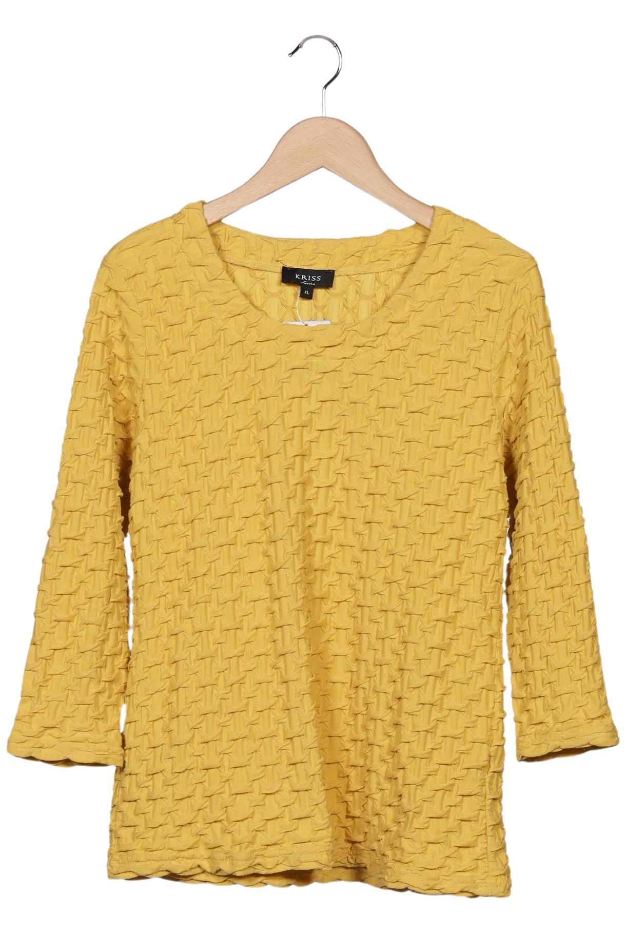 

Kriss Sweden Damen Langarmshirt, gelb, Gr. 44