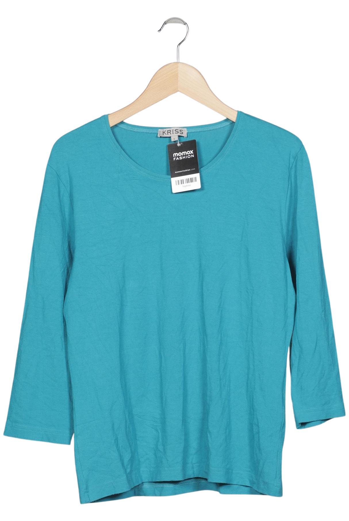 

Kriss Sweden Damen Langarmshirt, türkis, Gr. 42