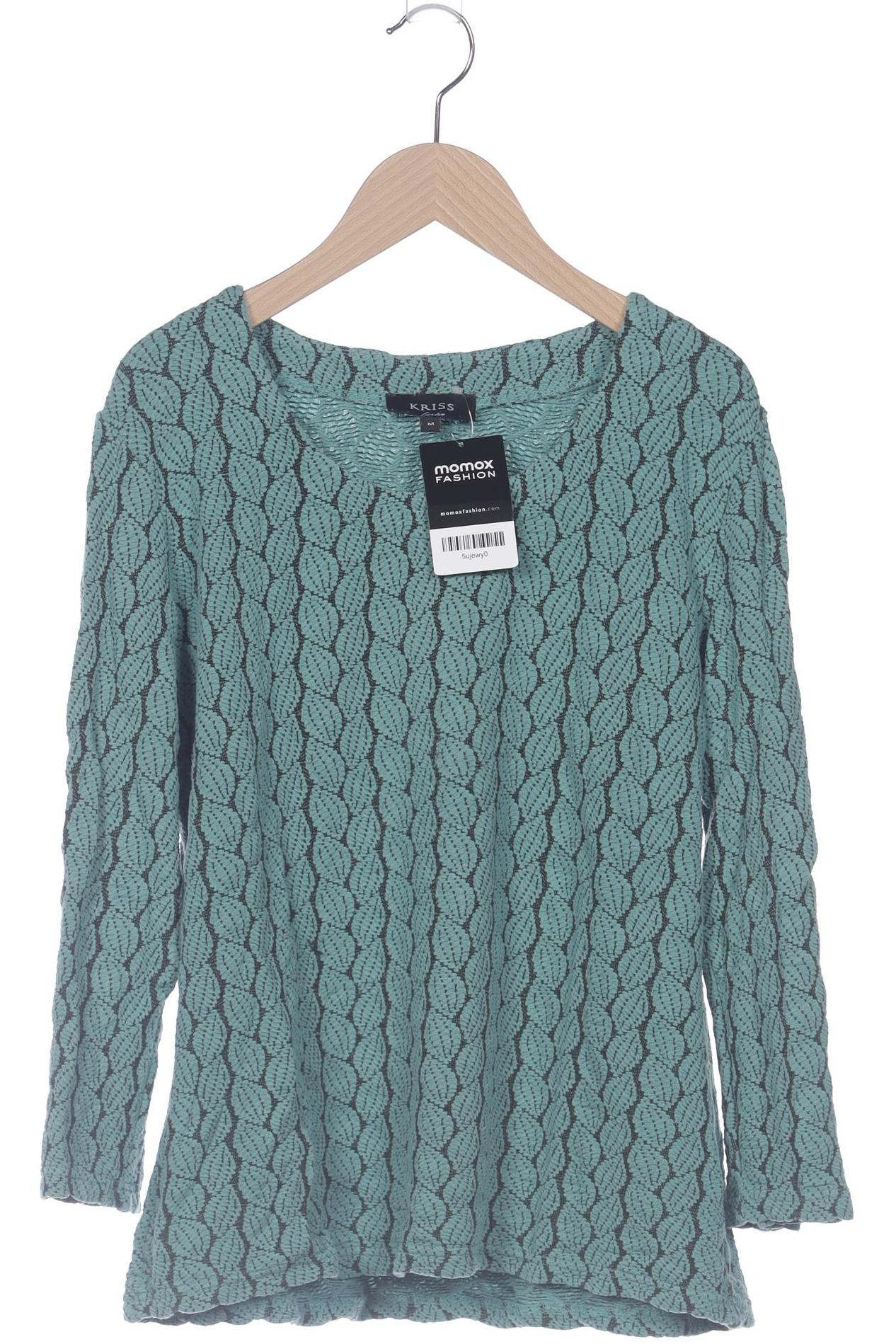 

Kriss Sweden Damen Langarmshirt, türkis, Gr. 38