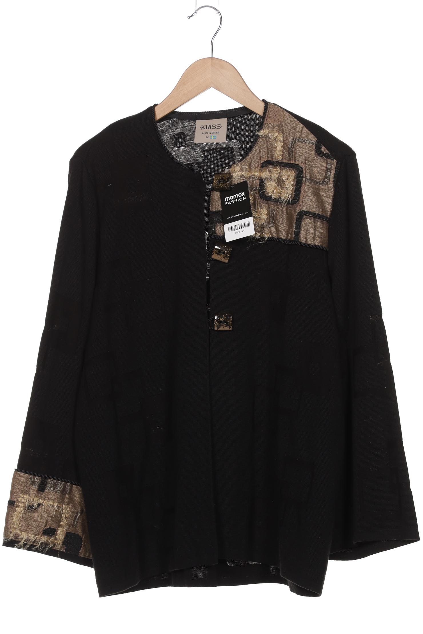 

Kriss Sweden Damen Strickjacke, schwarz, Gr. 38