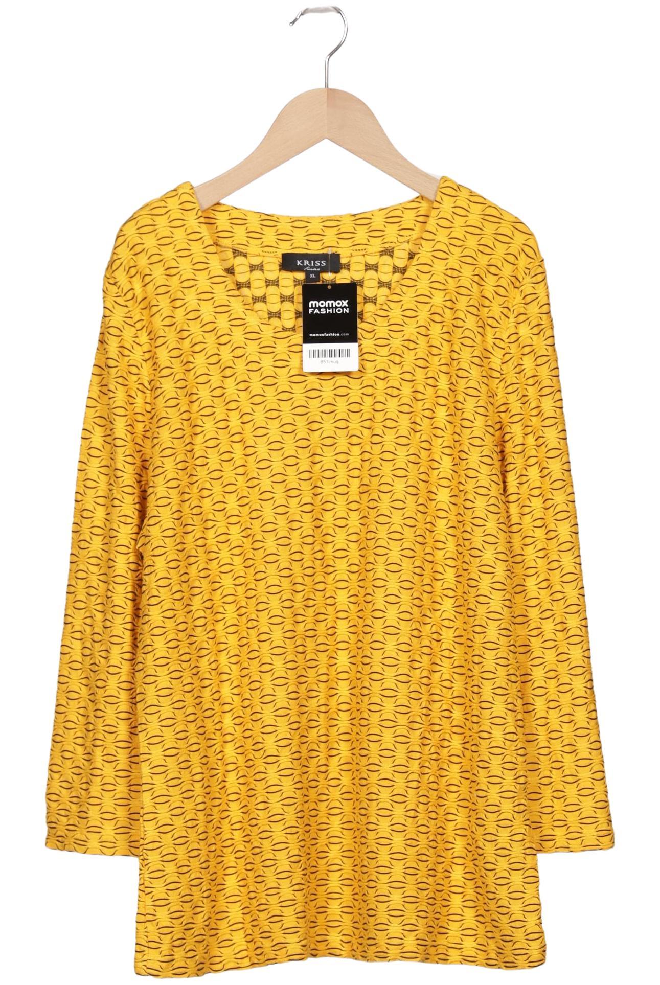 

Kriss Sweden Damen Langarmshirt, gelb, Gr. 44