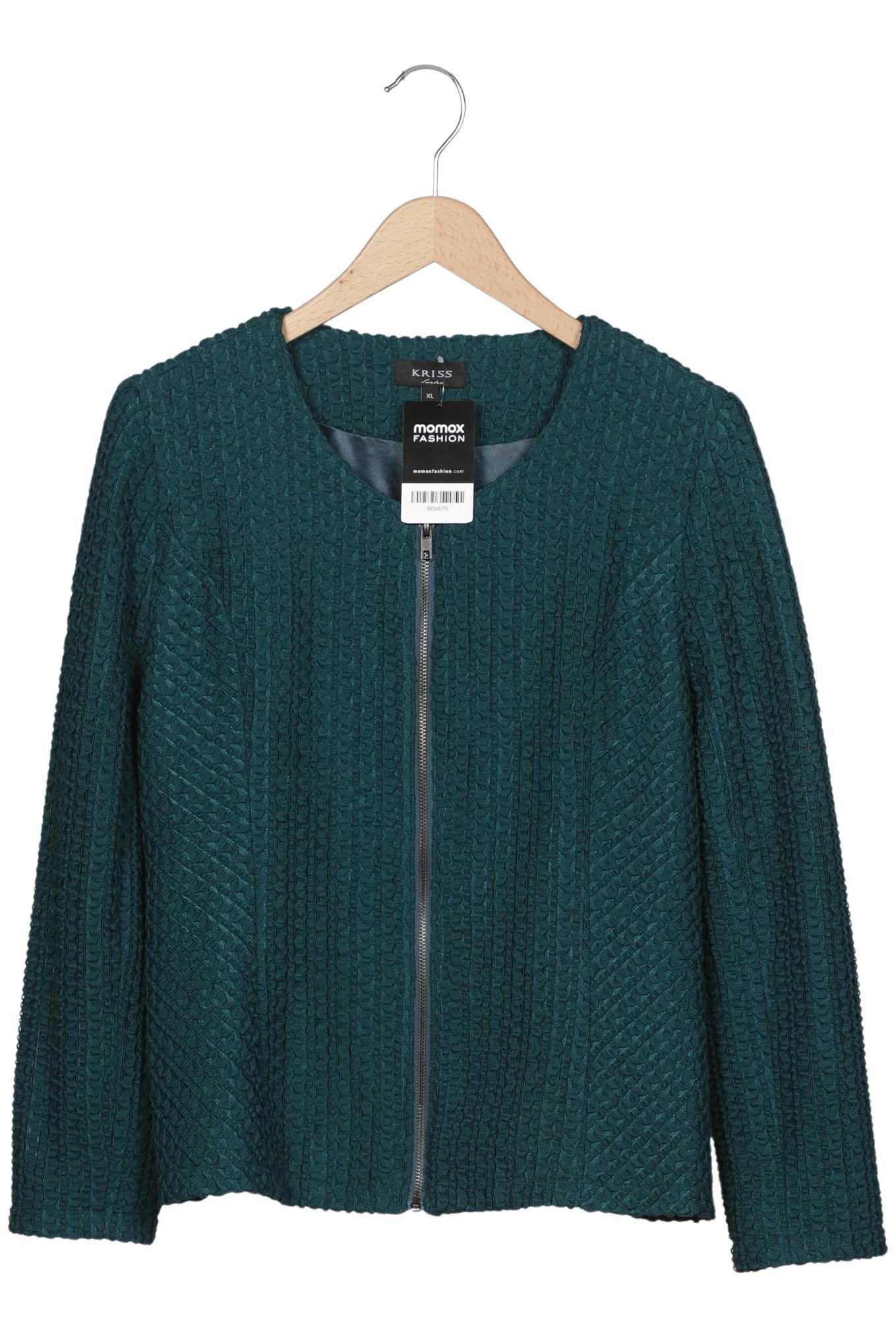 

Kriss Sweden Damen Strickjacke, grün, Gr. 44