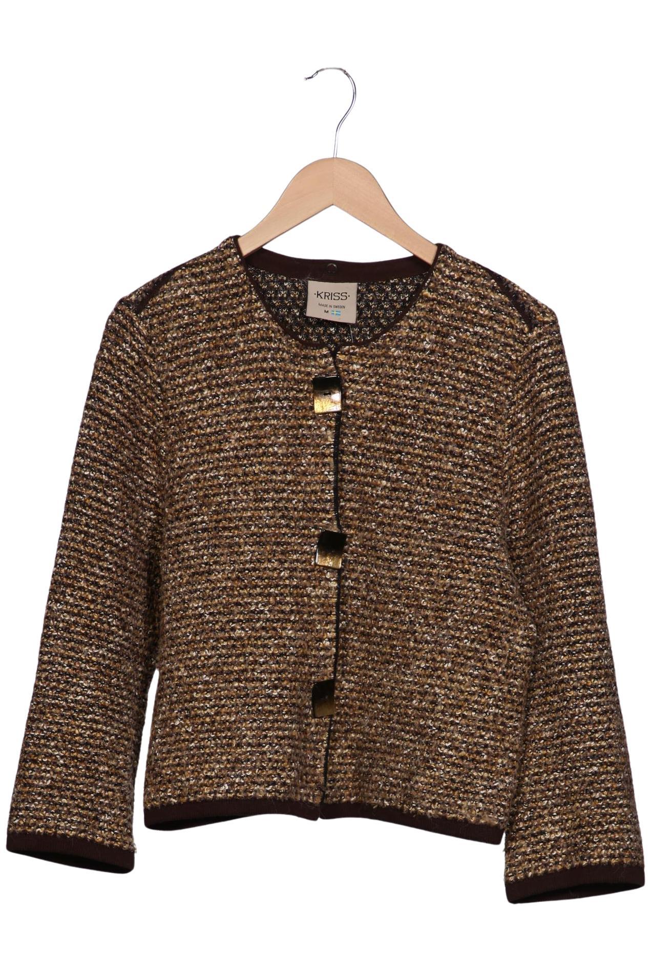

Kriss Sweden Damen Strickjacke, braun, Gr. 38