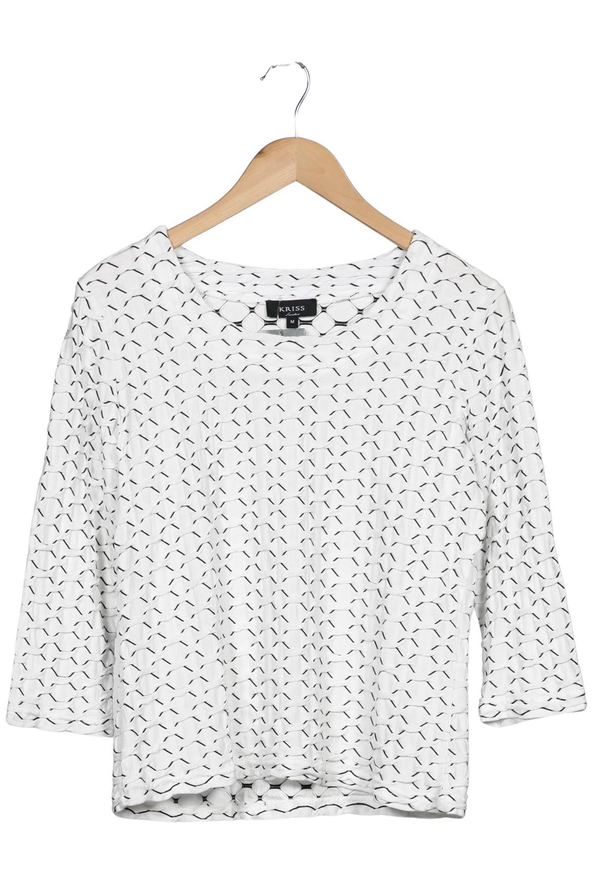 

Kriss Sweden Damen Langarmshirt, weiß, Gr. 38
