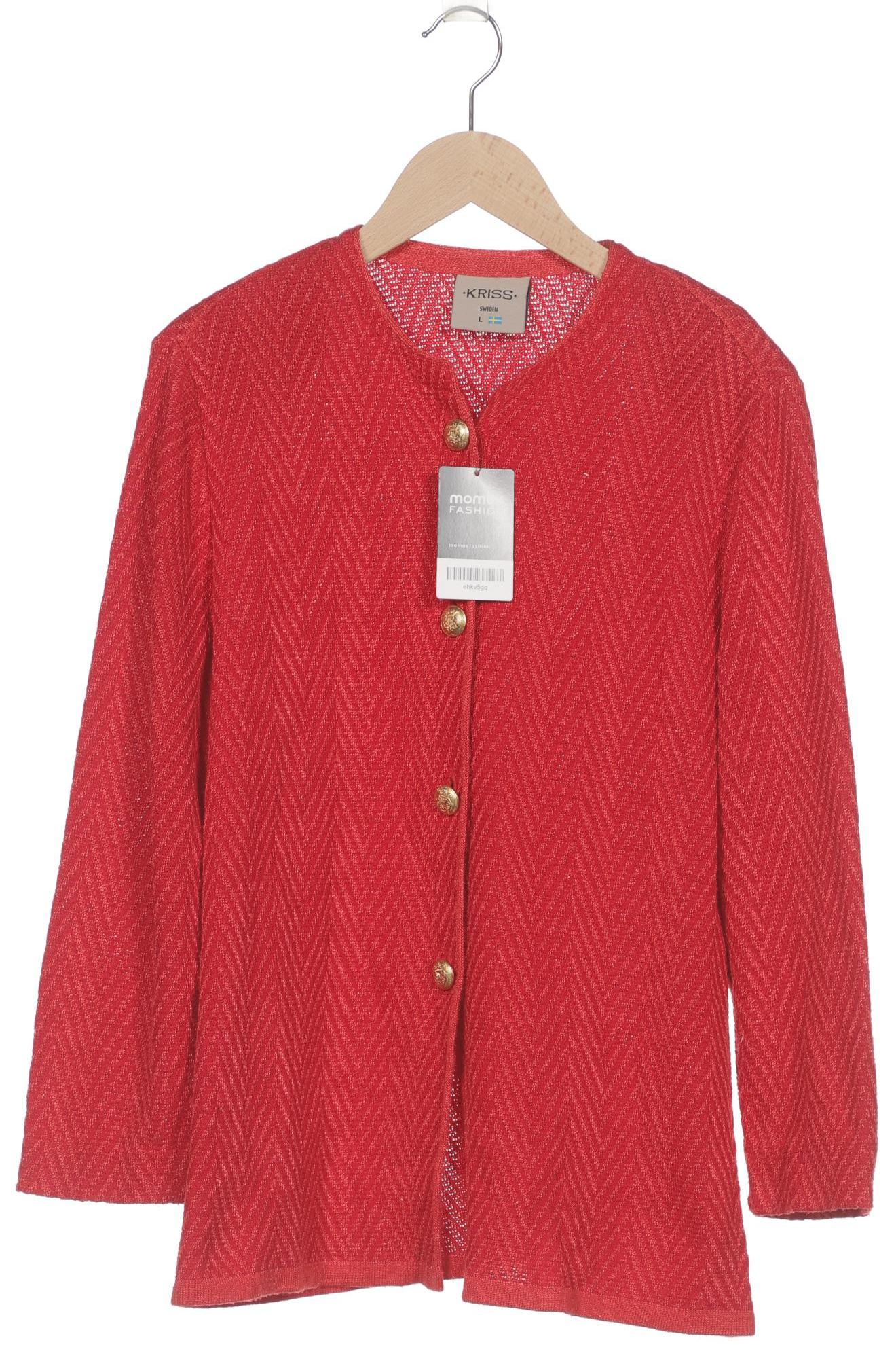 

Kriss Sweden Damen Strickjacke, rot, Gr. 42