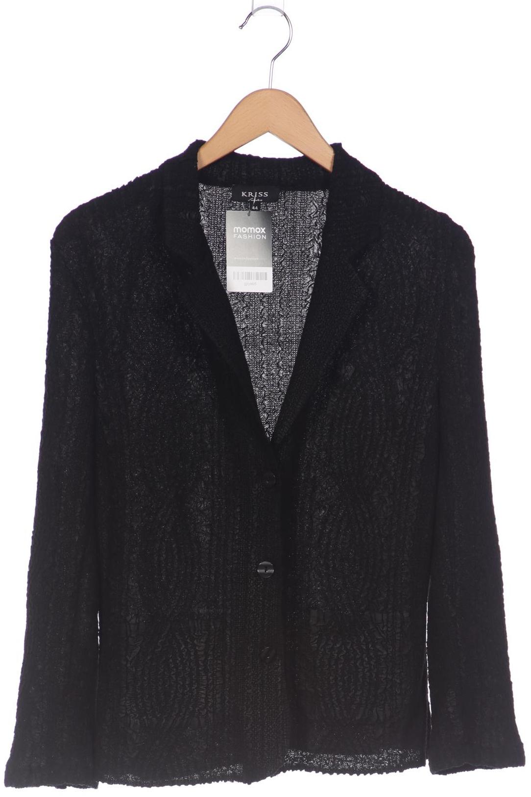 

Kriss Sweden Damen Strickjacke, schwarz, Gr. 44