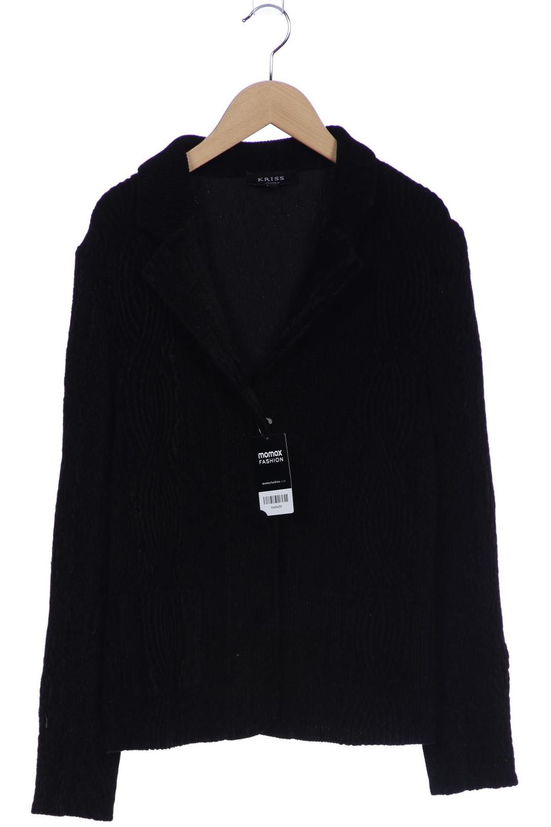 

Kriss Sweden Damen Strickjacke, schwarz, Gr. 38