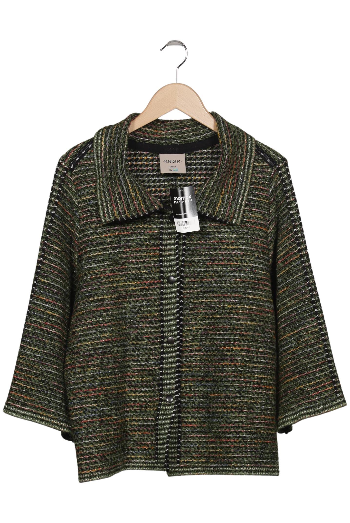 

Kriss Sweden Damen Strickjacke, grün, Gr. 44