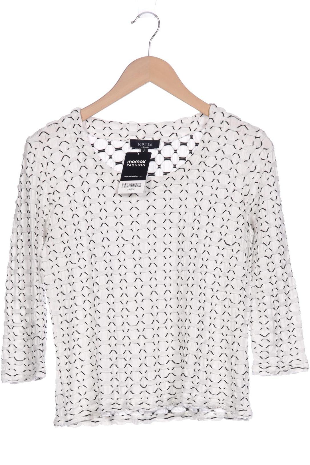 

Kriss Sweden Damen Langarmshirt, weiß, Gr. 36