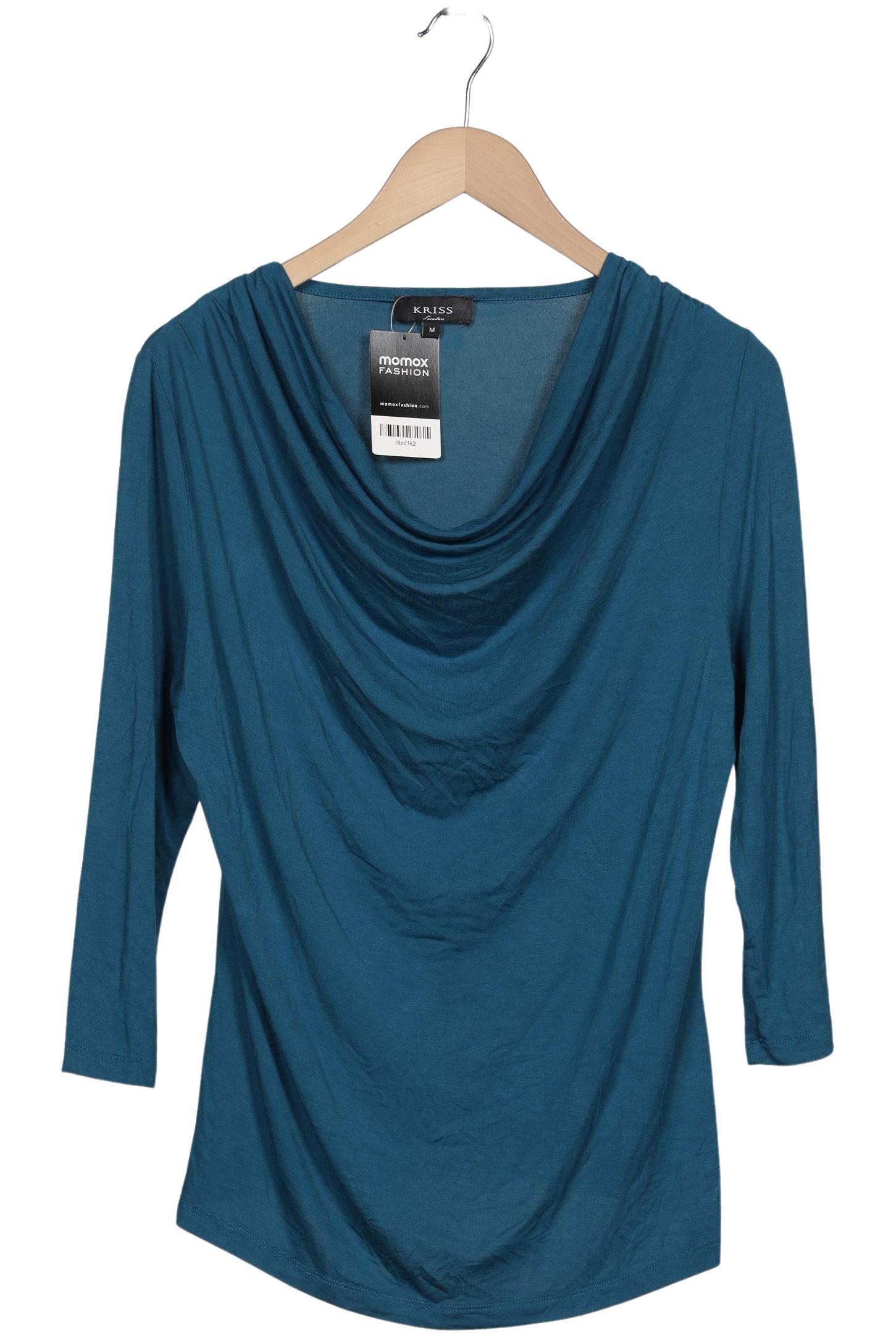 

Kriss Sweden Damen Langarmshirt, türkis, Gr. 38