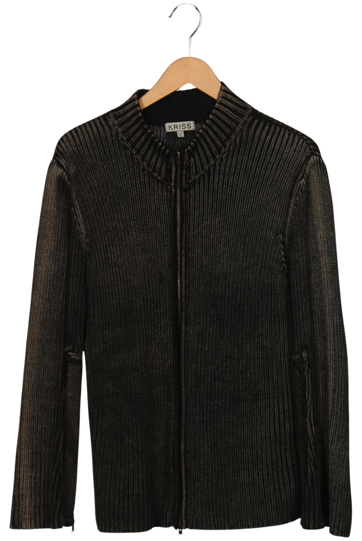 

Kriss Sweden Damen Strickjacke, schwarz, Gr. 42