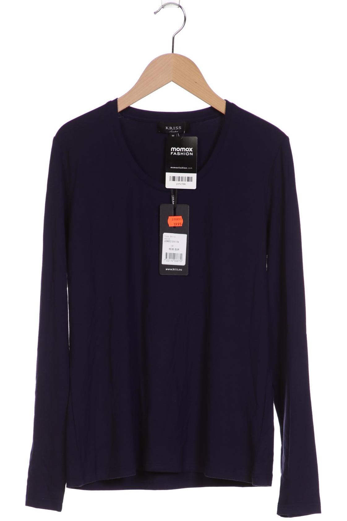 

Kriss Sweden Damen Langarmshirt, marineblau, Gr. 38