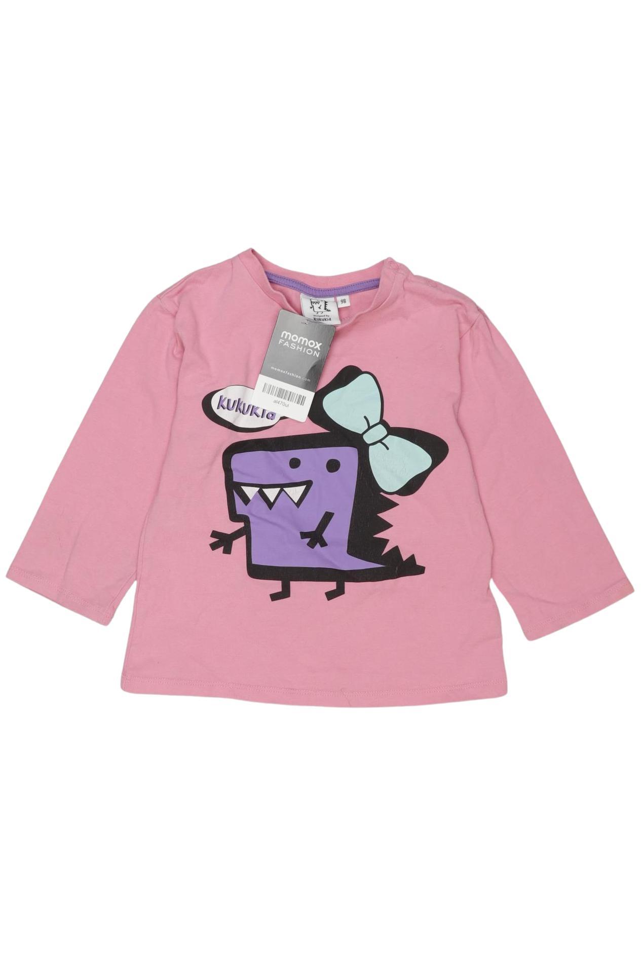 

Kukukid Mädchen Langarmshirt, pink, Gr. 98