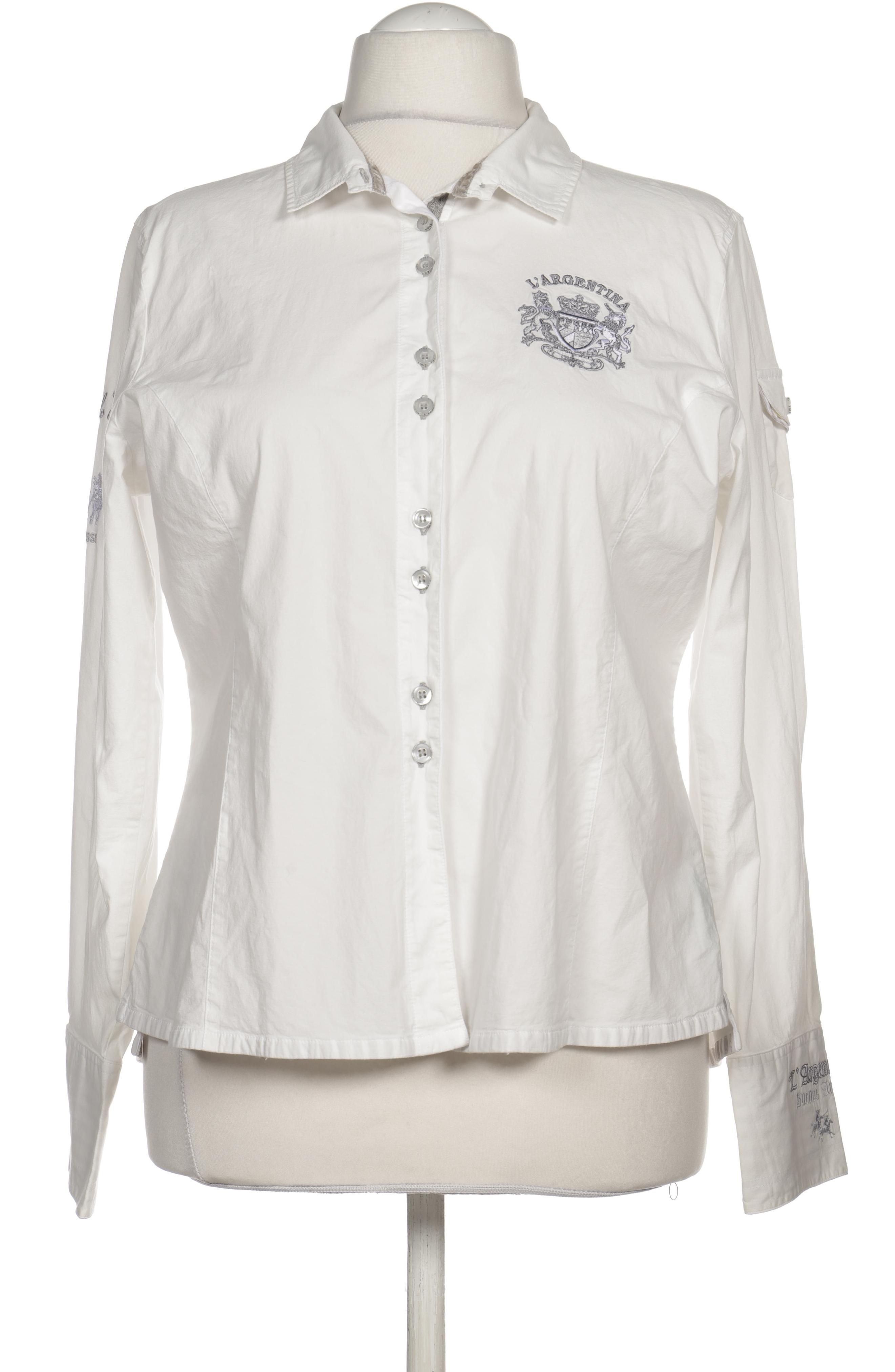 

L Argentina Damen Bluse, weiß, Gr. 46