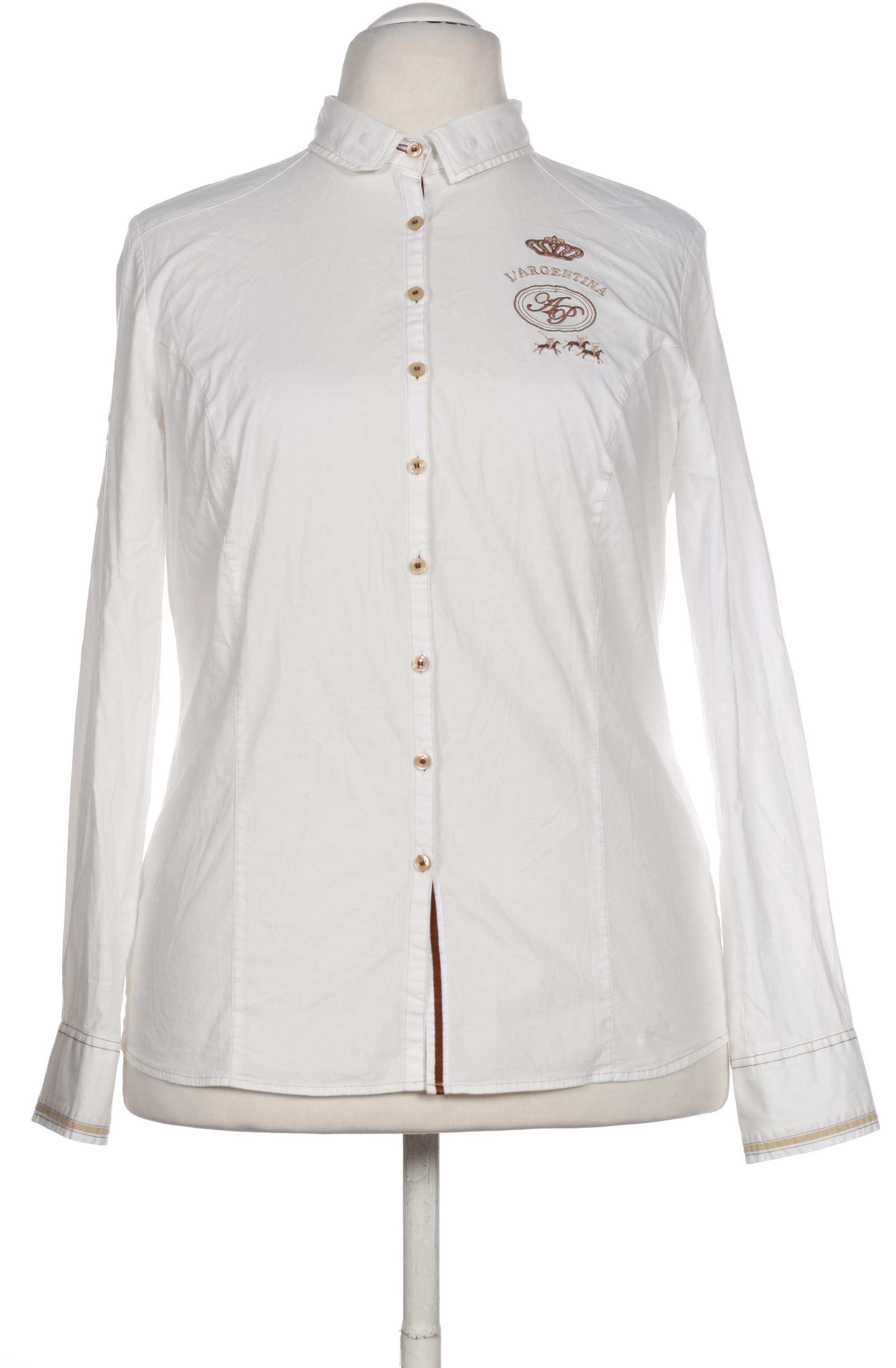 

L Argentina Damen Bluse, weiß, Gr. 46