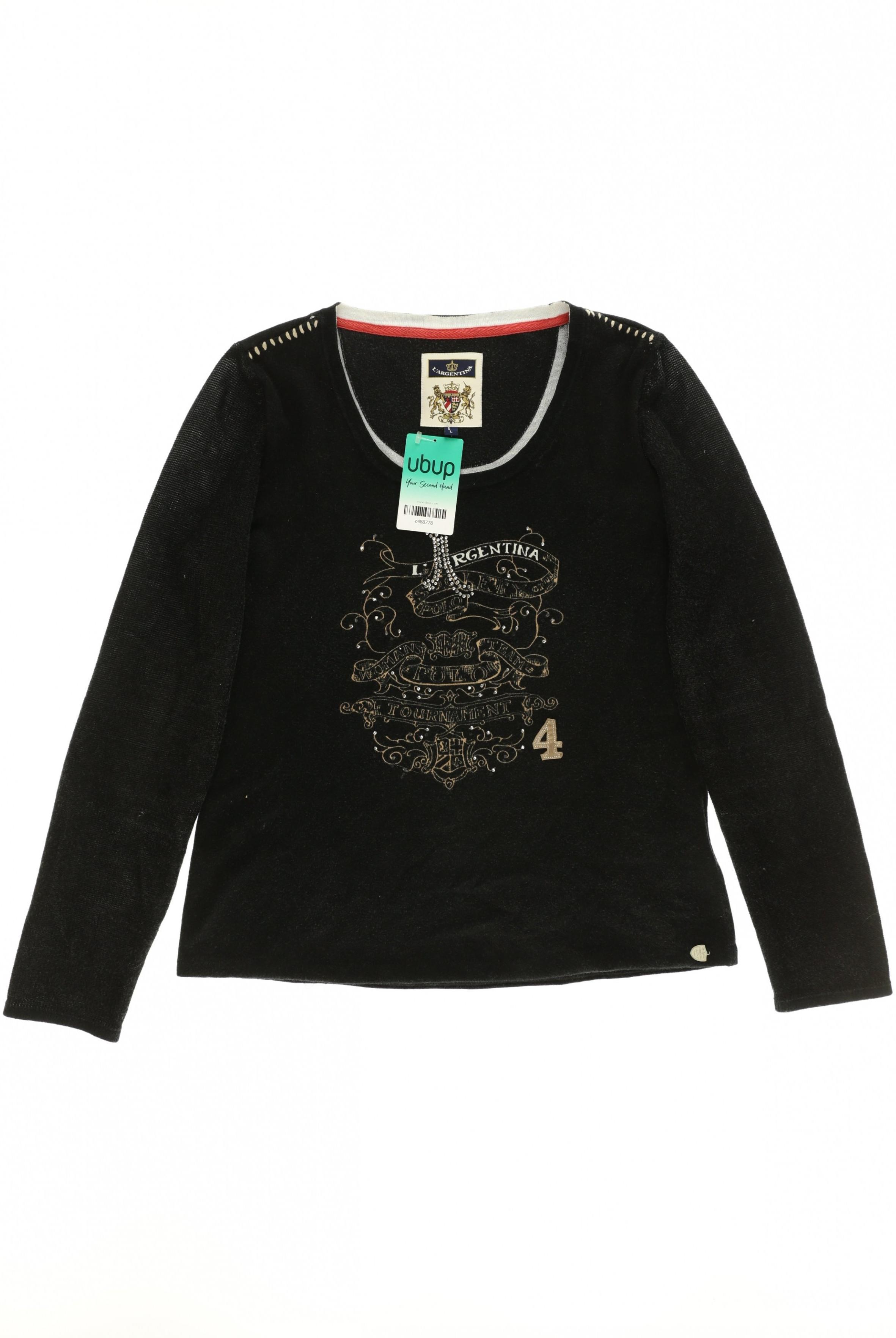 

L Argentina Damen Pullover, schwarz, Gr.